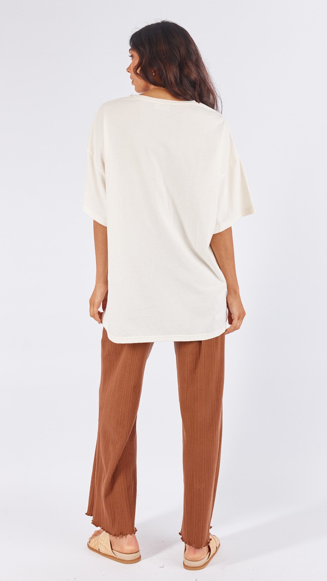 Meander Tee - Brown-Sunshines Bliss