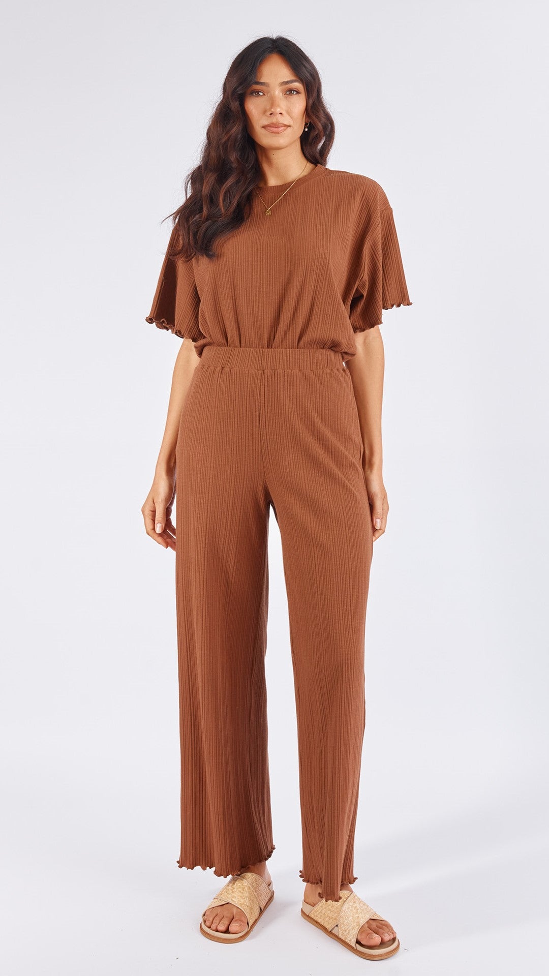 Maddox Pants - Coffee Rib-Sunshines Bliss