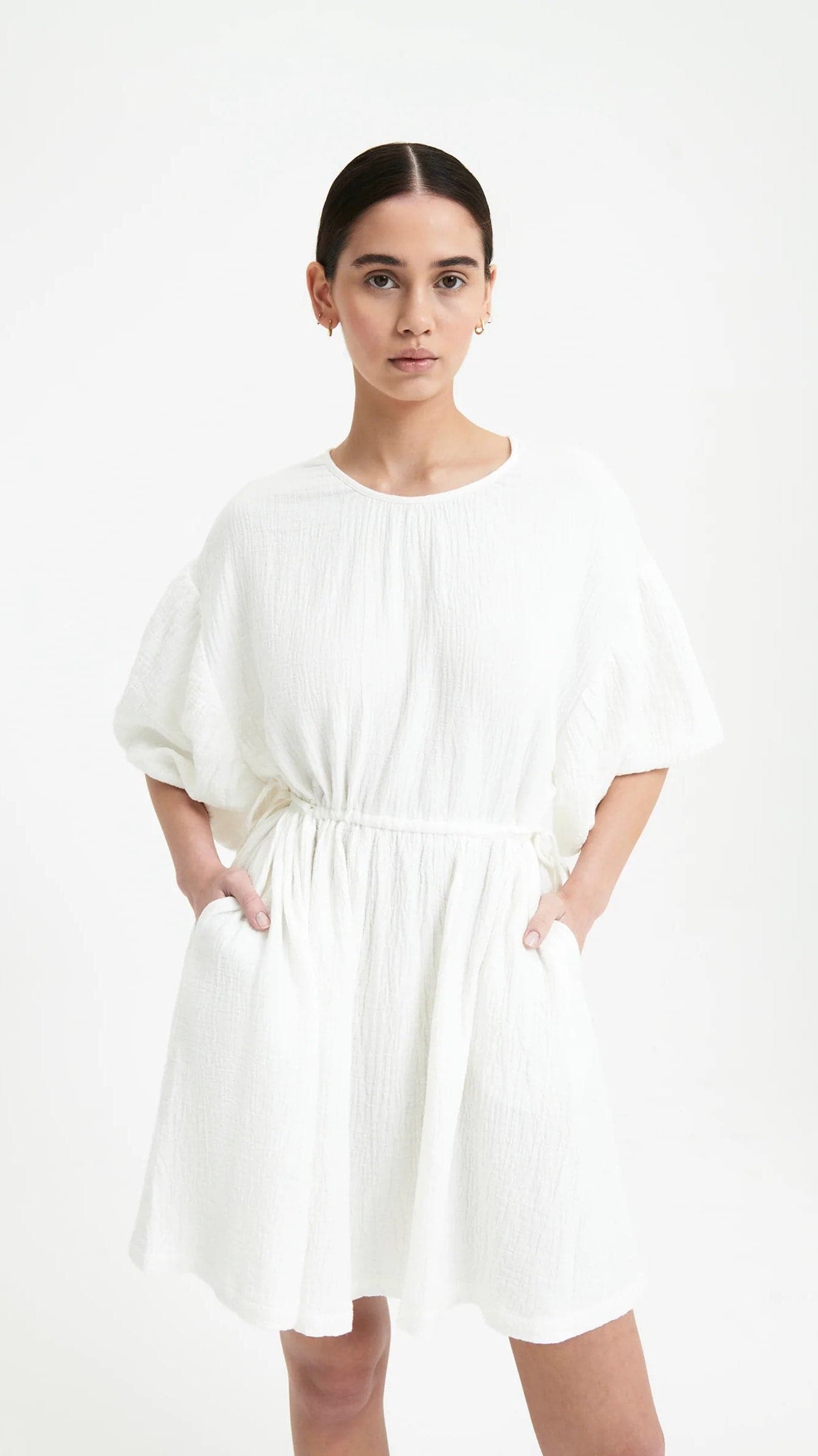 Alto Mini Dress - White-Sunshines Bliss