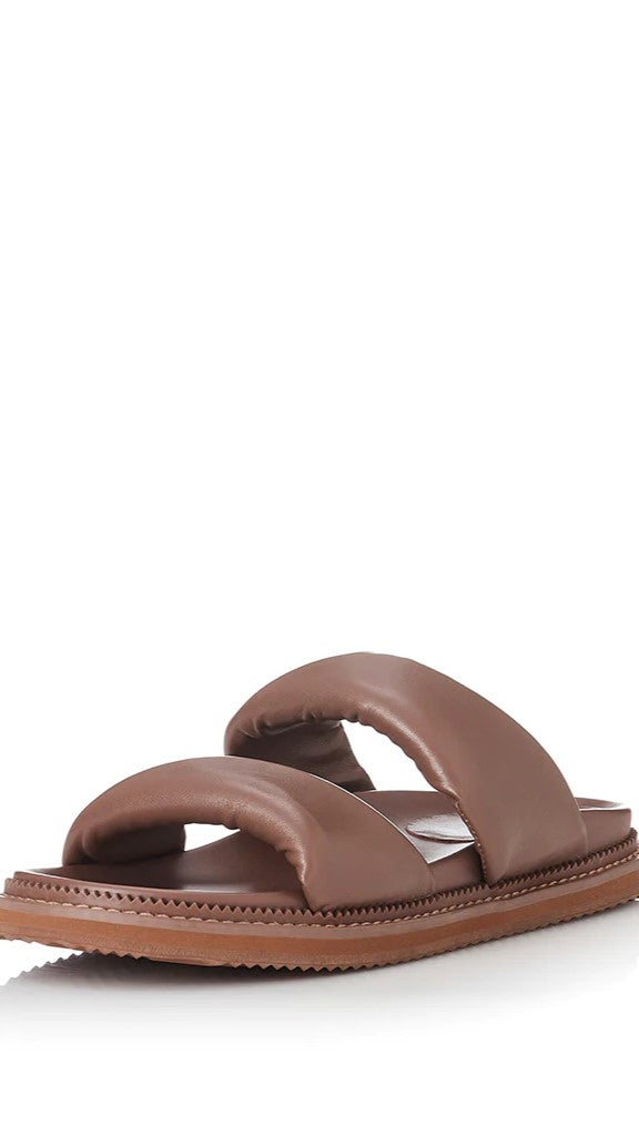 Alias Mae Paris Slide - Coffee Leather-Sunshines Bliss
