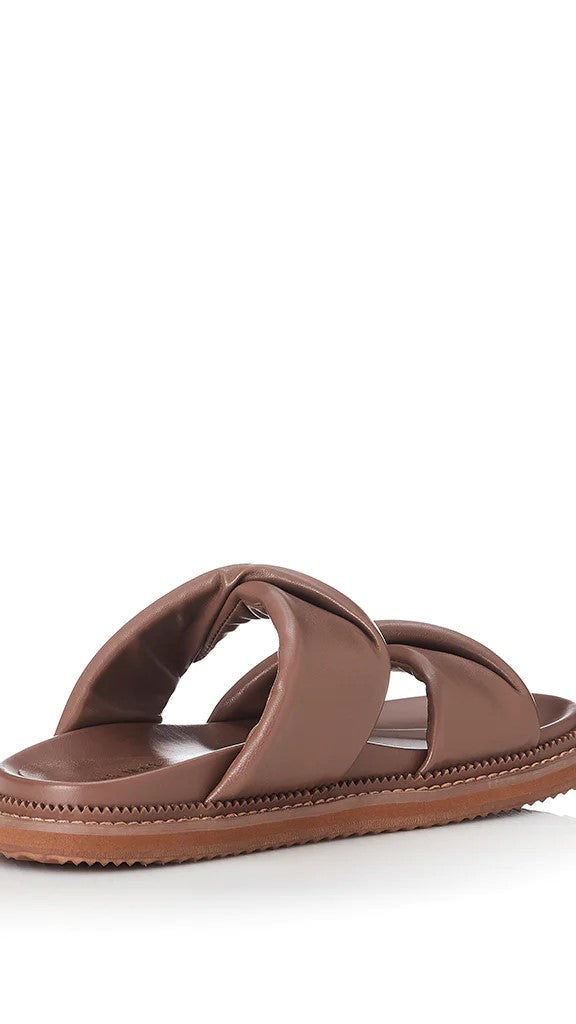 Alias Mae Paris Slide - Coffee Leather-Sunshines Bliss