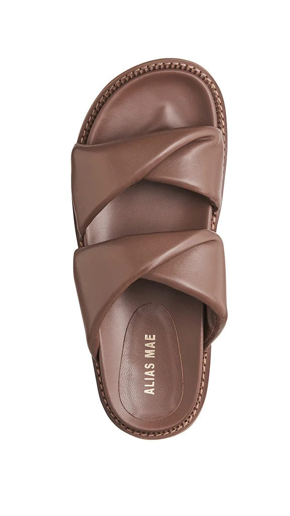 Alias Mae Paris Slide - Coffee Leather-Sunshines Bliss