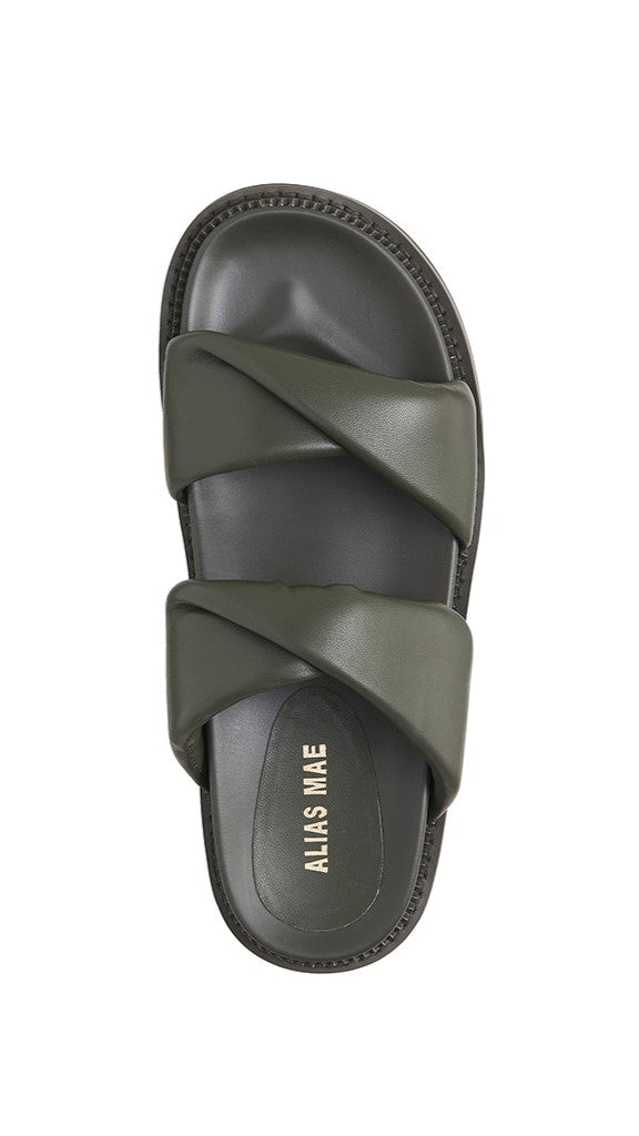 Alias Mae Paris Slide - Moss Leather-Sunshines Bliss