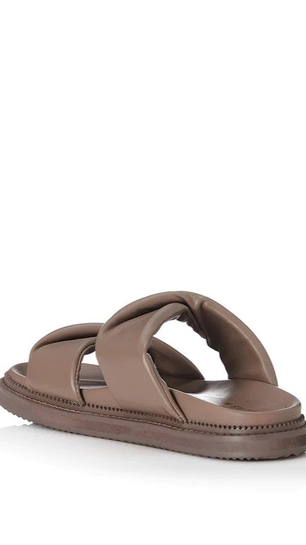 Alias Mae Paris Slide - Taupe Leather-Sunshines Bliss