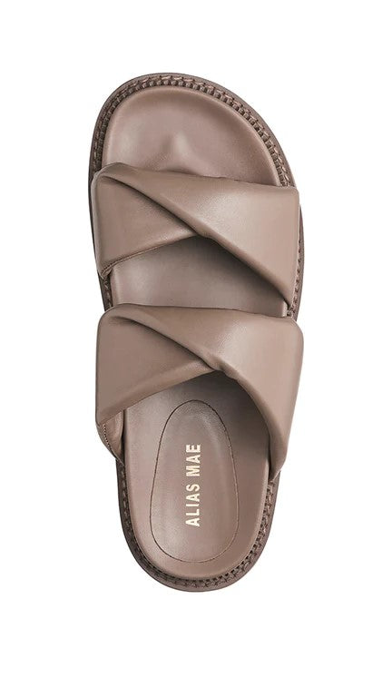 Alias Mae Paris Slide - Taupe Leather-Sunshines Bliss