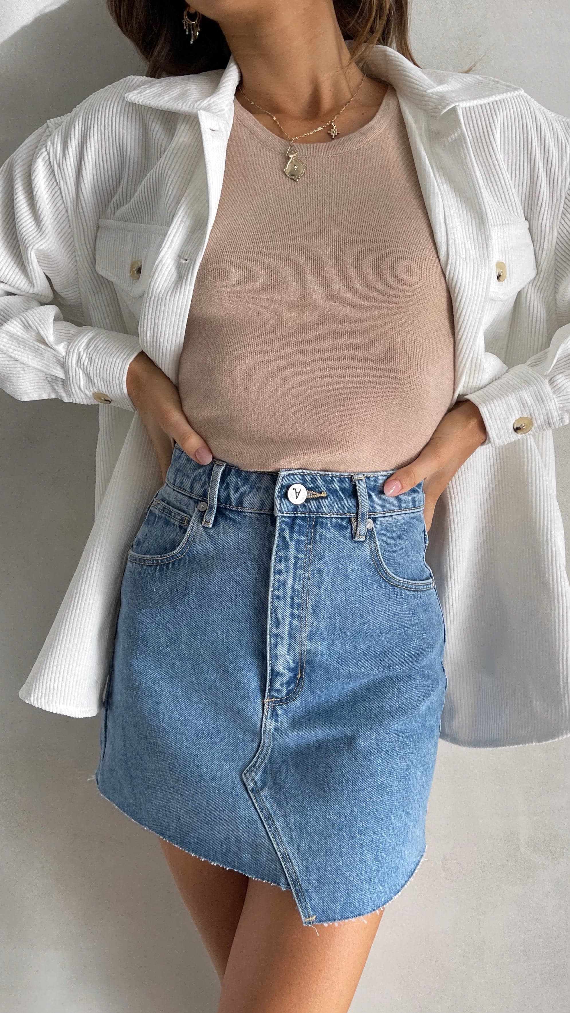 Abrand Aline Skirt - Walkin On-Sunshines Bliss