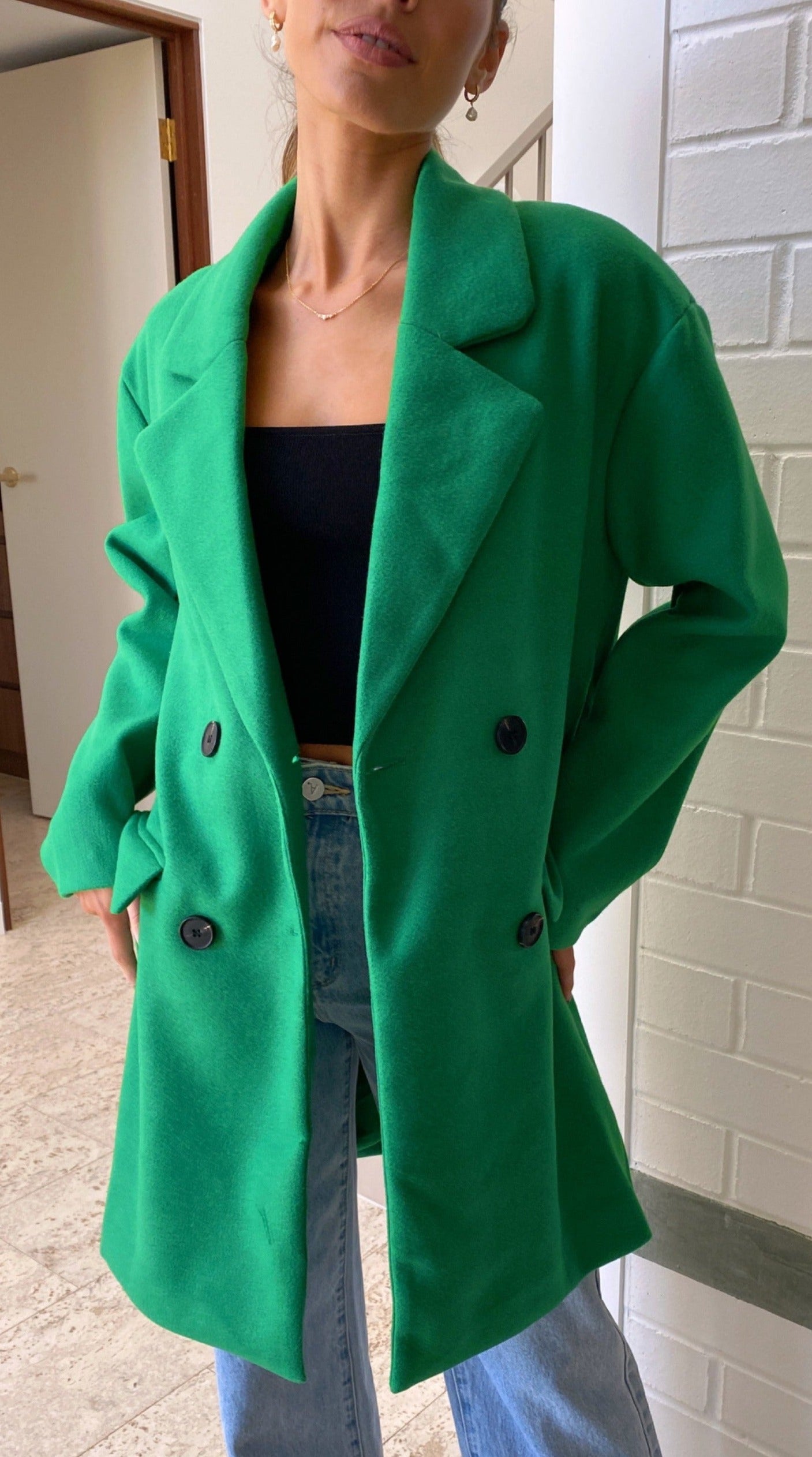 Odelya Jacket - Green-Sunshines Bliss
