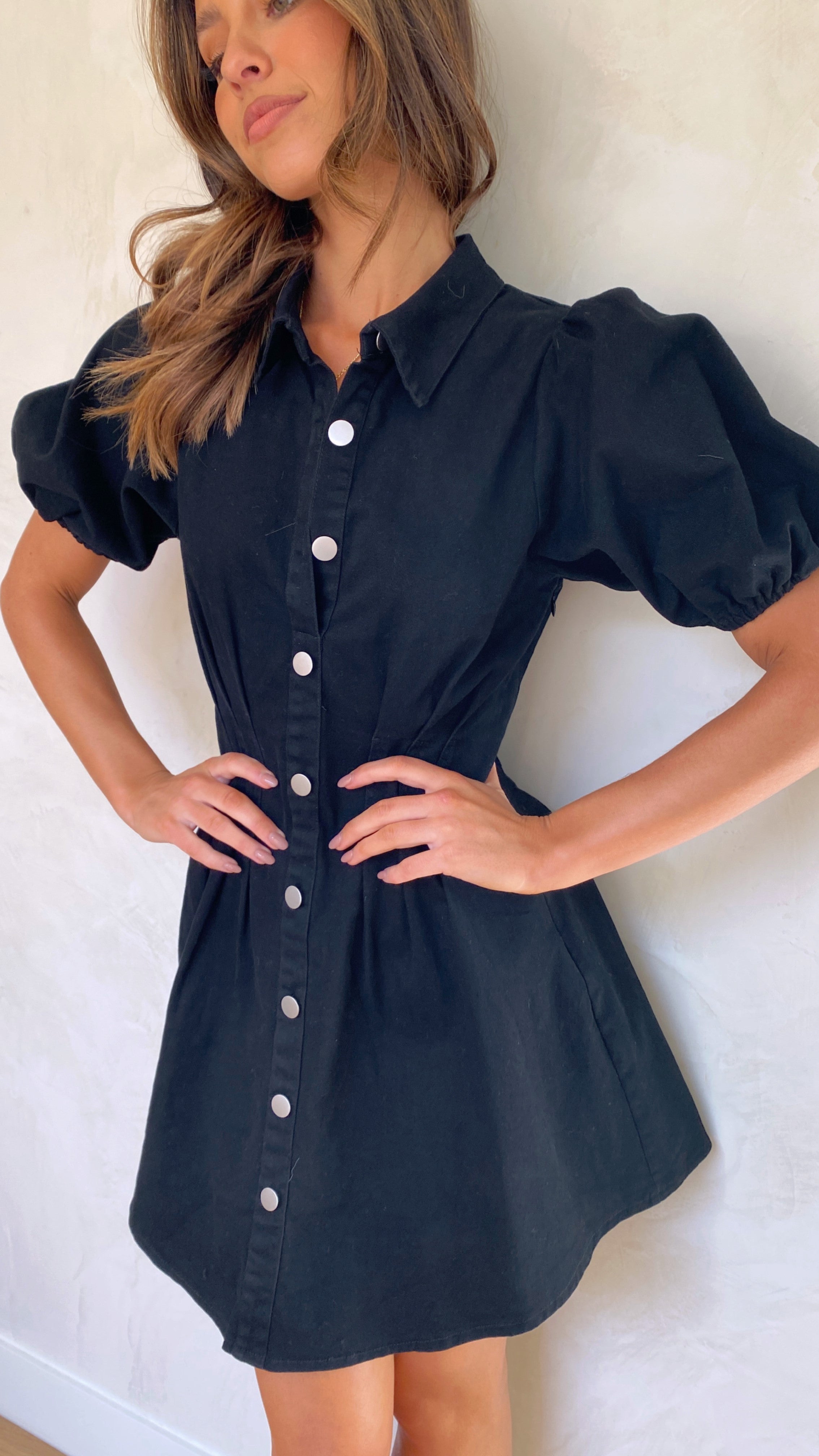 Piper Mini Dress - Black-Sunshines Bliss