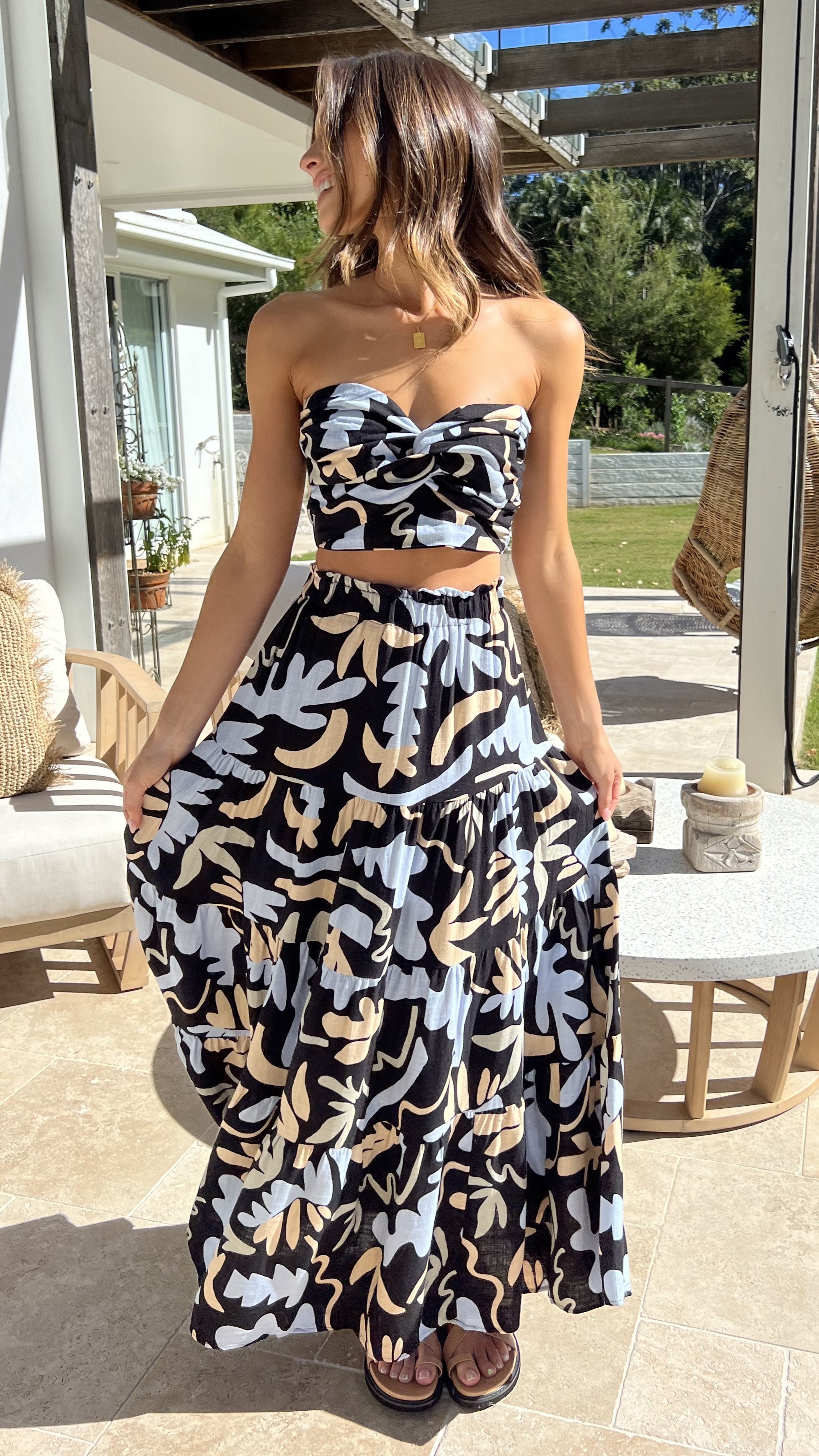 Melanie Maxi Skirt - Villa Casa-Sunshines Bliss