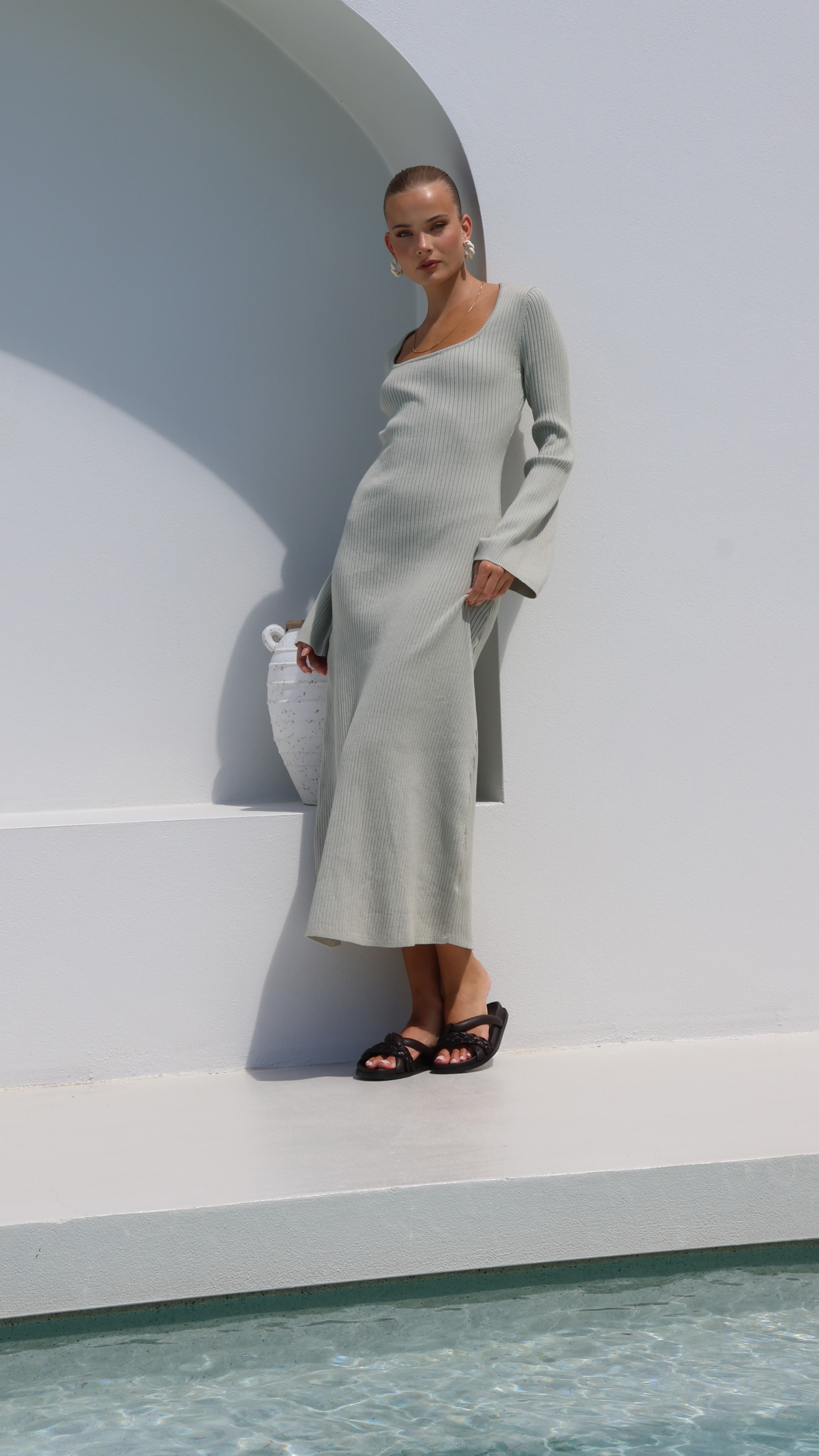 Doja Maxi Dress - Sage-Sunshines Bliss