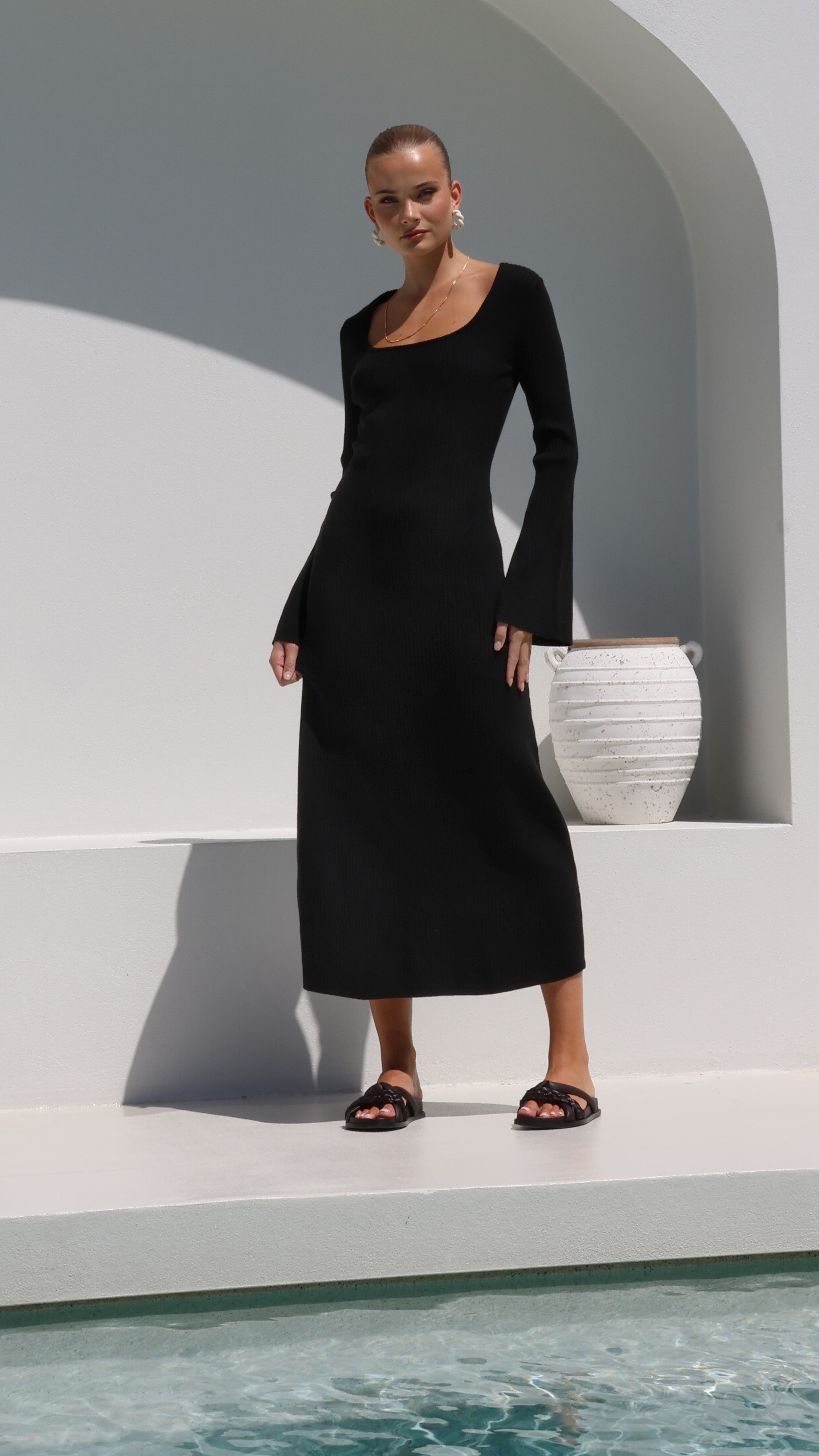 Doja Maxi Dress - Black-Sunshines Bliss