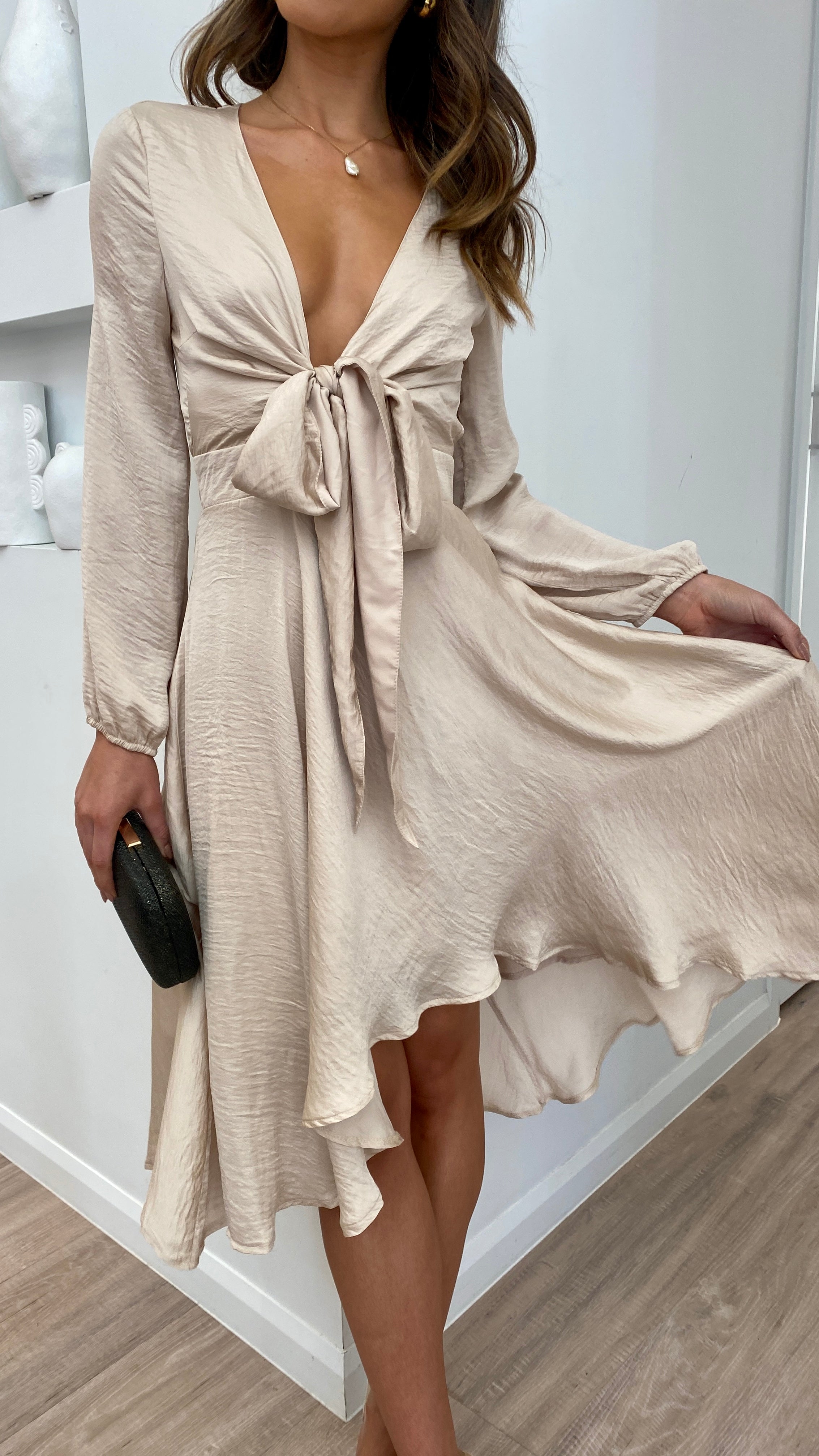 Starry Nights Dress - Champagne-Sunshines Bliss