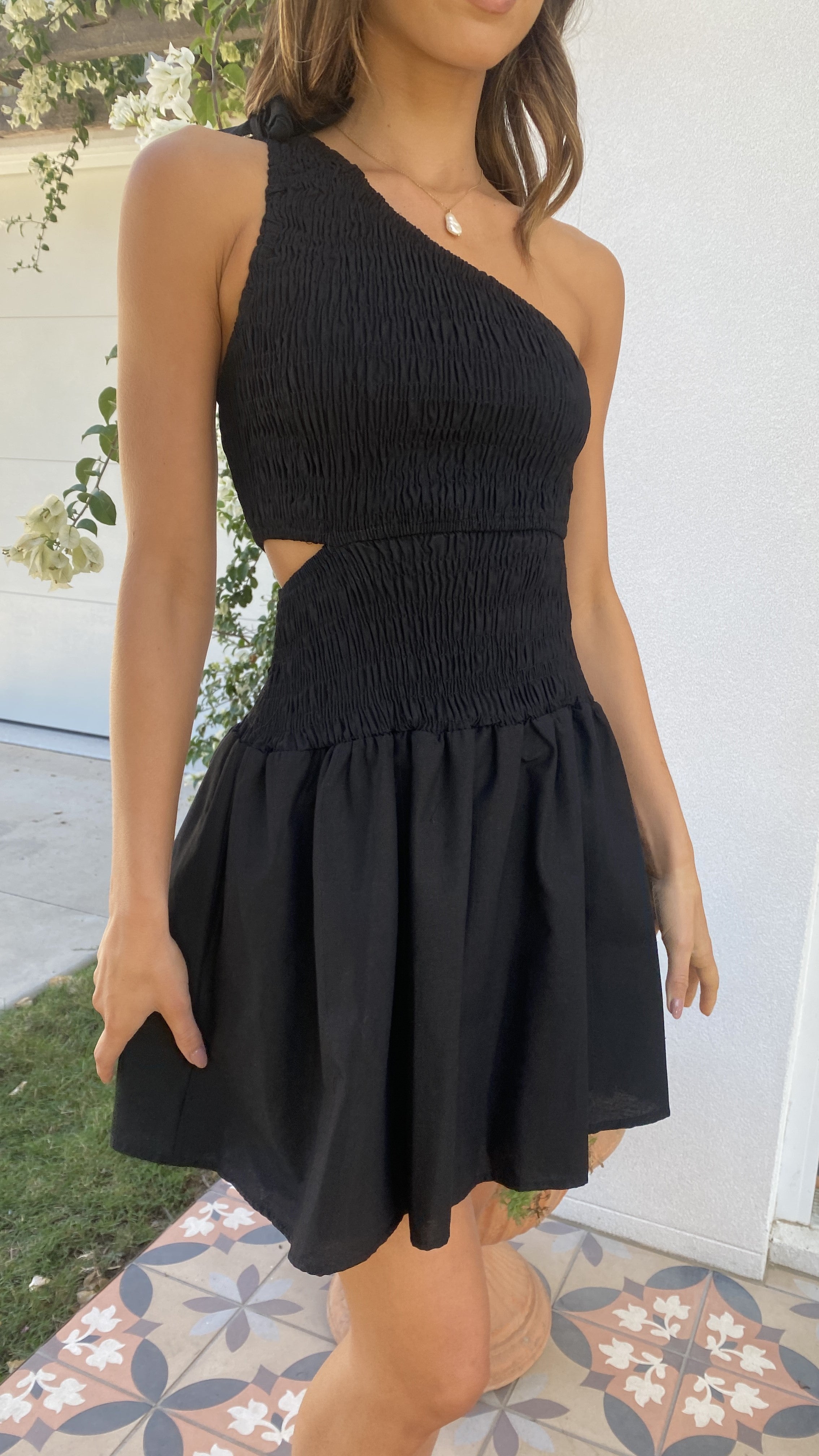 Sara Mini Dress - Black-Sunshines Bliss