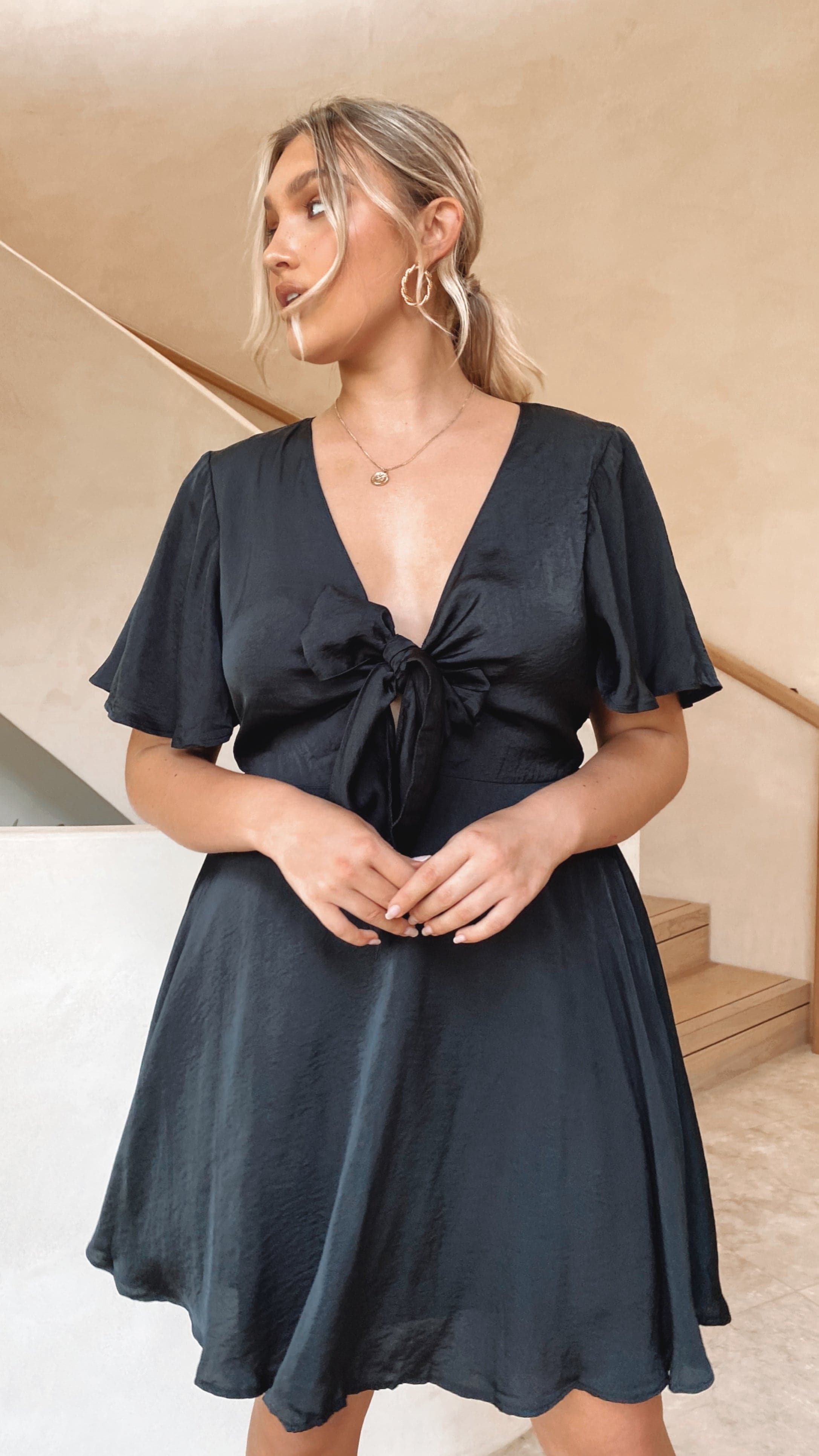 Luna Dress - Black-Sunshines Bliss