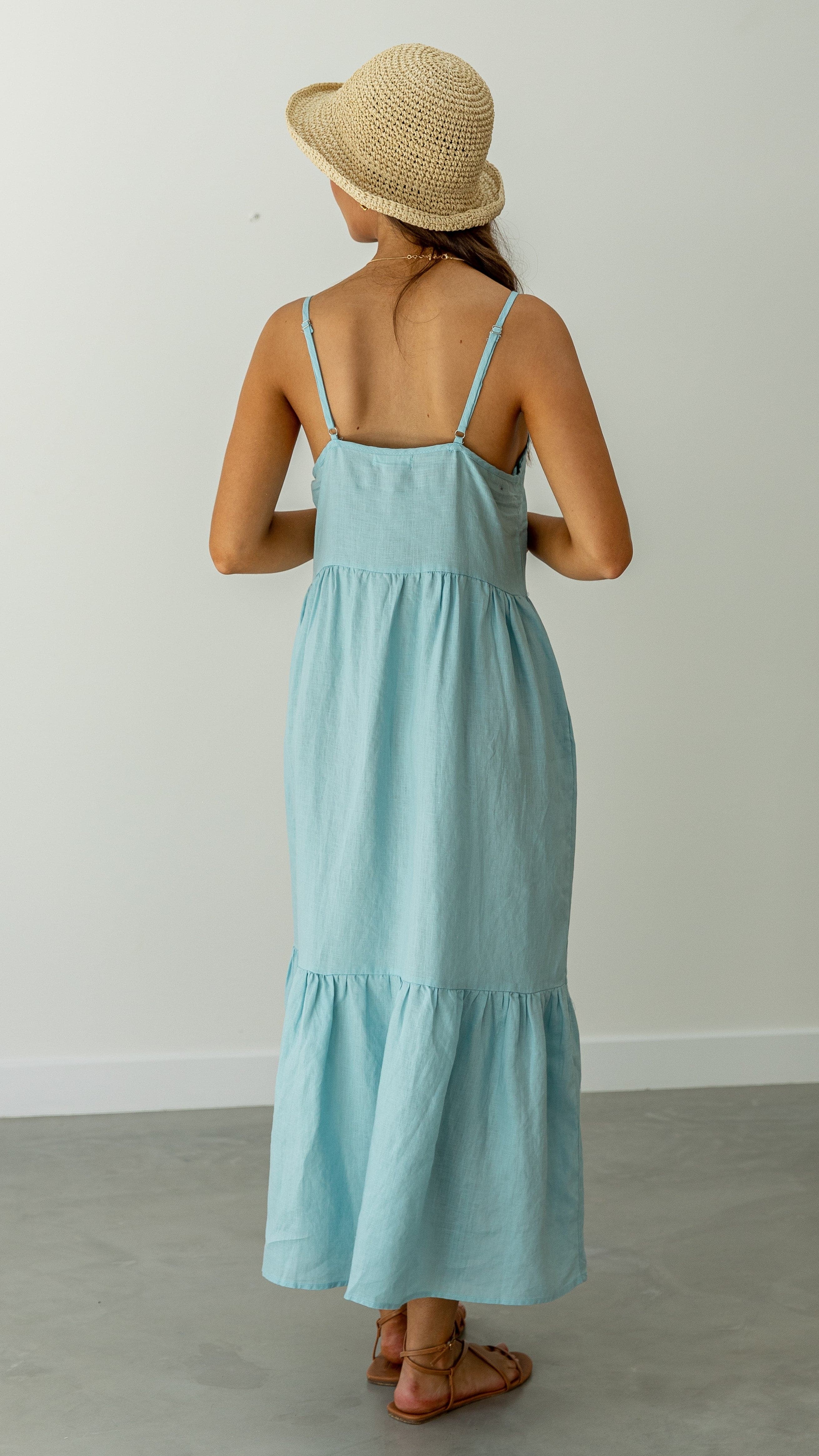 Nico Maxi Dress - Blue-Sunshines Bliss