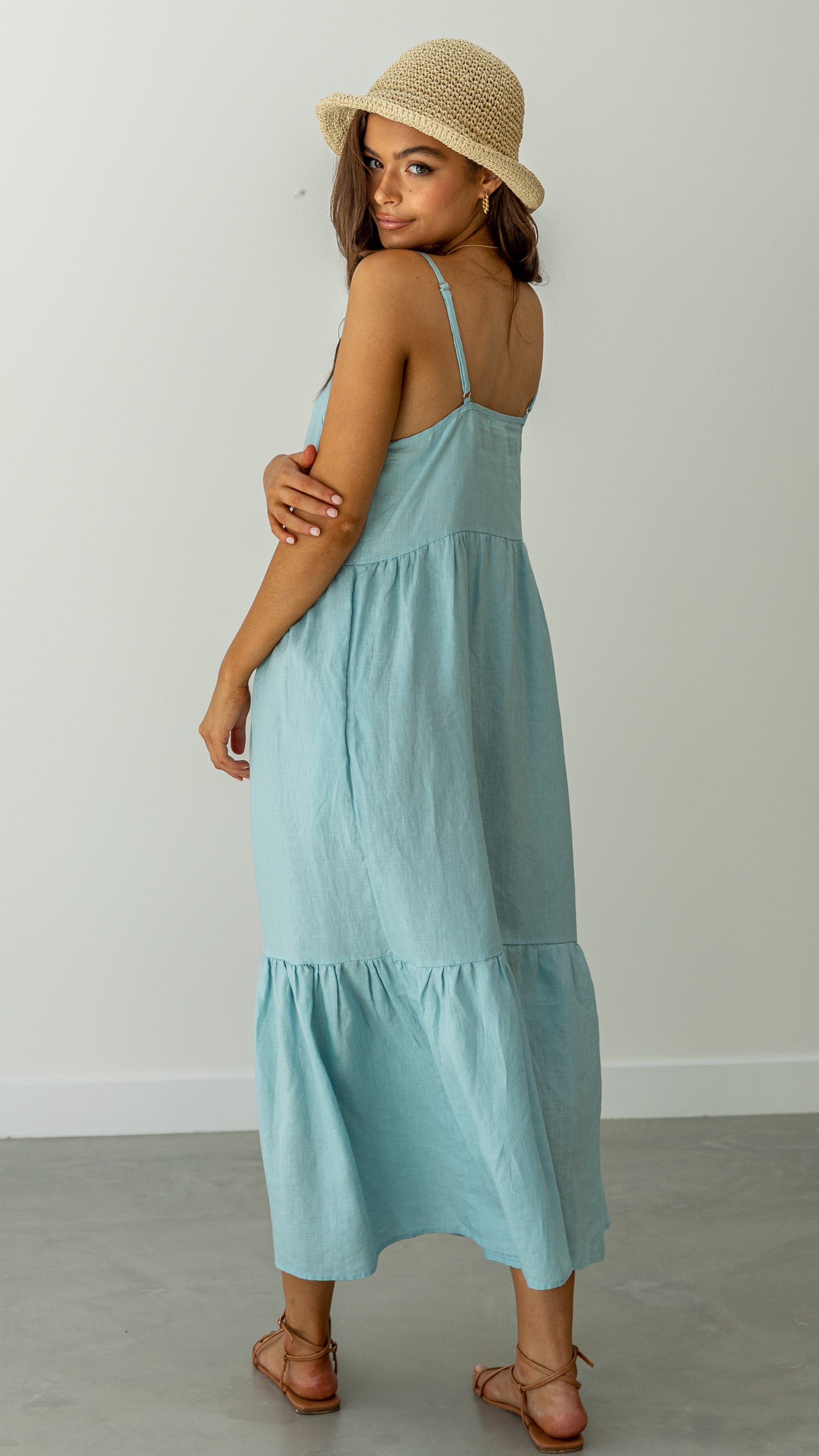 Nico Maxi Dress - Blue-Sunshines Bliss