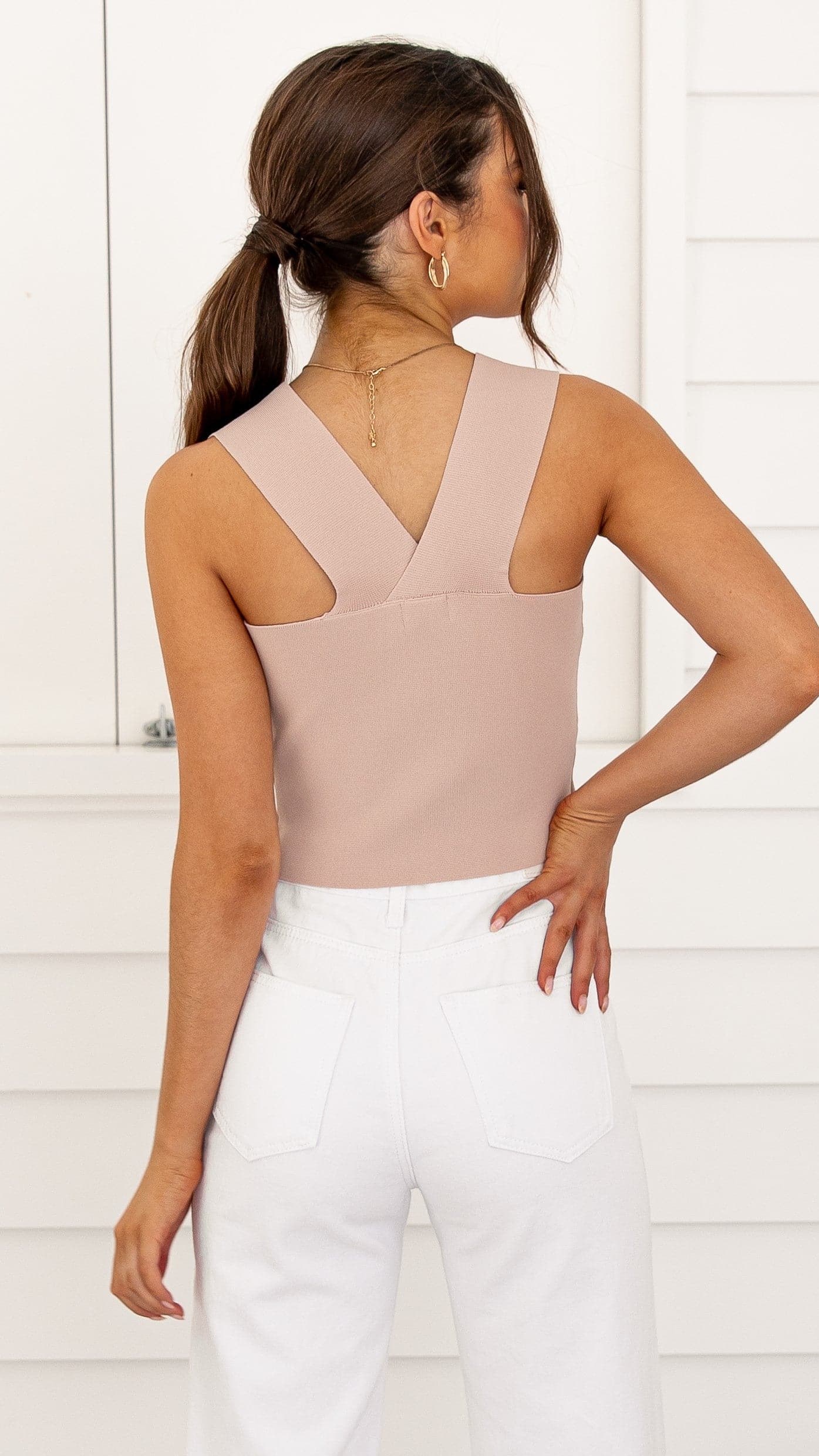 Tiller Crop Top - Nude-Sunshines Bliss
