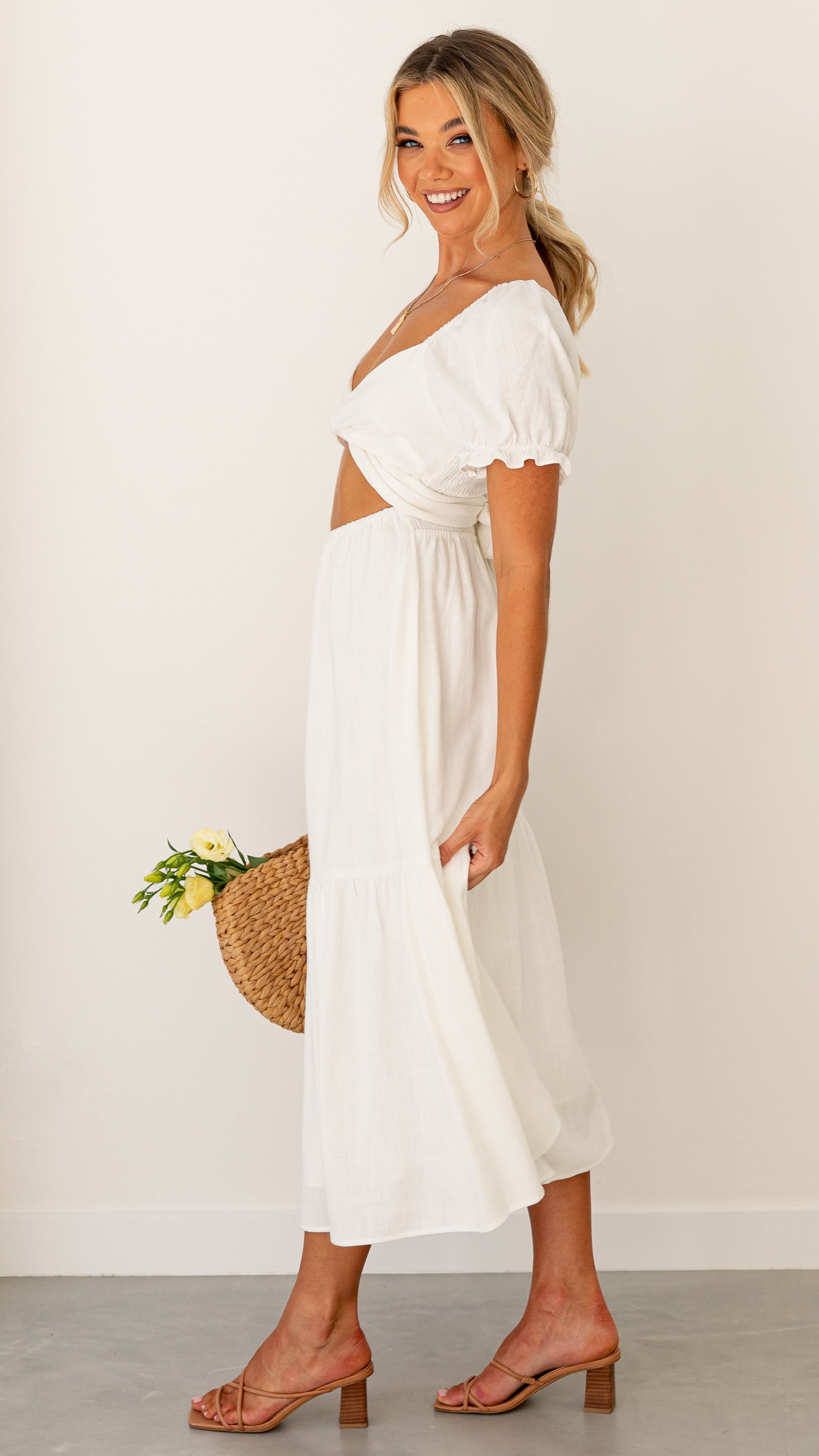Sami Maxi Dress - White-Sunshines Bliss