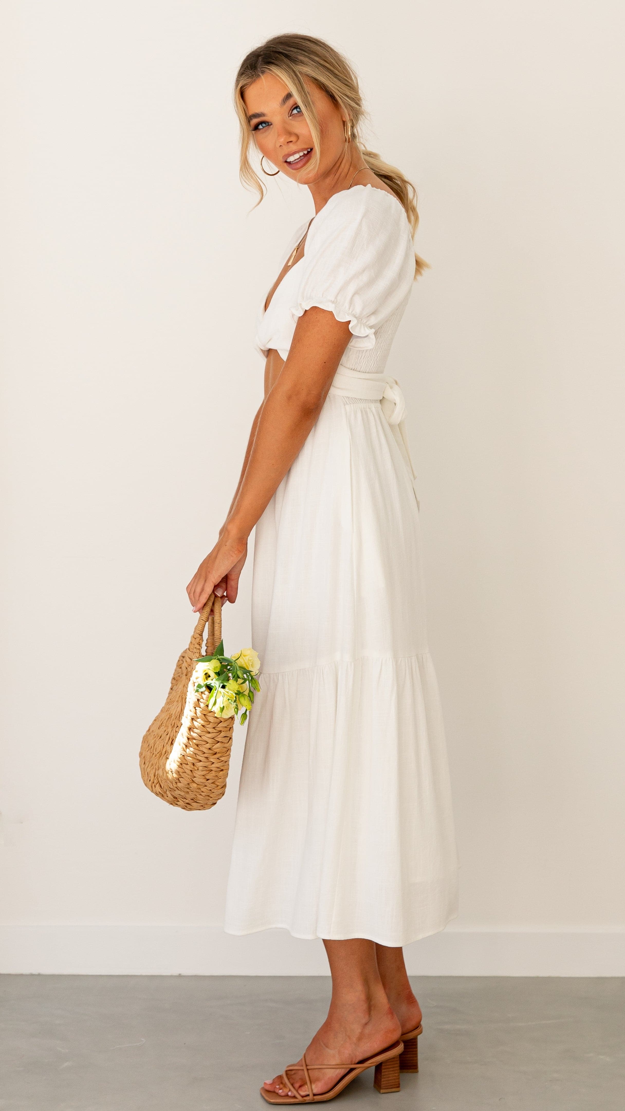 Sami Maxi Dress - White-Sunshines Bliss