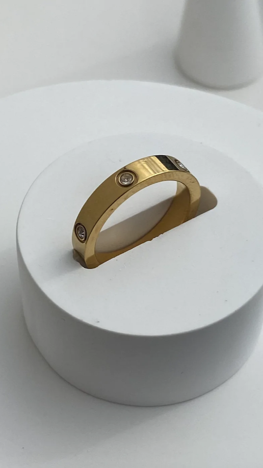 Essential Band Ring - Gold-Sunshines Bliss