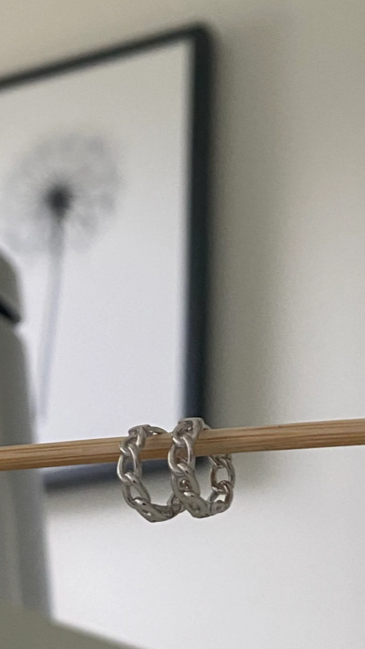 Chain Huggie - Silver-Sunshines Bliss