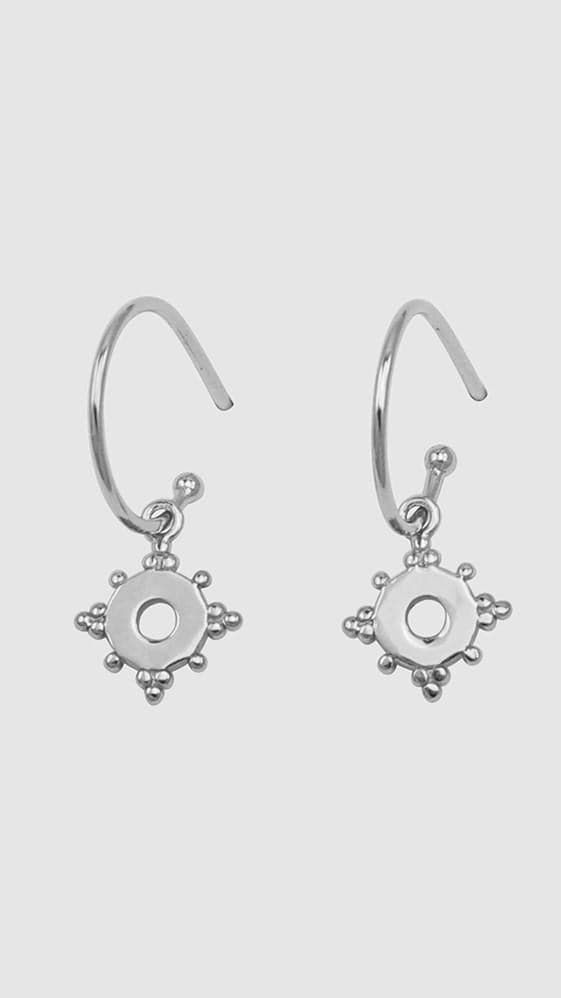 Pia Earrings - Silver-Sunshines Bliss