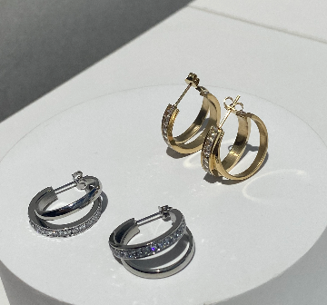 Irregular Hoop Earrings - Gold-Sunshines Bliss