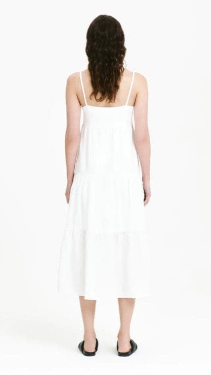 Austin Midi Dress - White-Sunshines Bliss