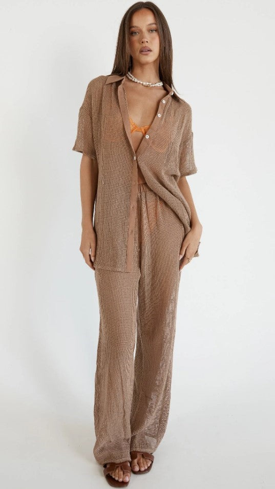 Hyams Pants - Mocha-Sunshines Bliss