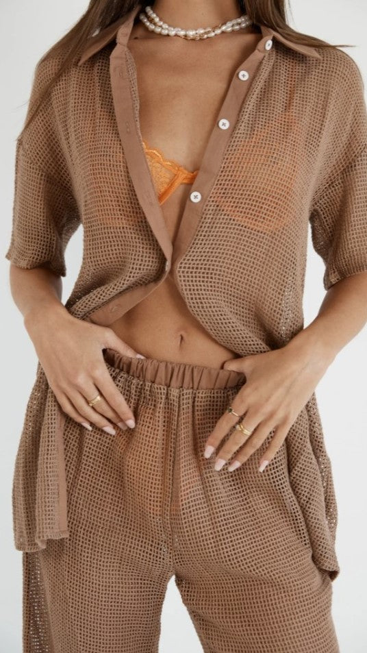 Hyams Pants - Mocha-Sunshines Bliss