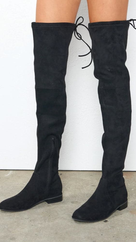 Tango Boots - Black Suede-Sunshines Bliss