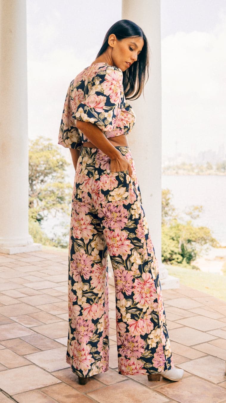 Sonya Crop Top - Karlie Print-Sunshines Bliss