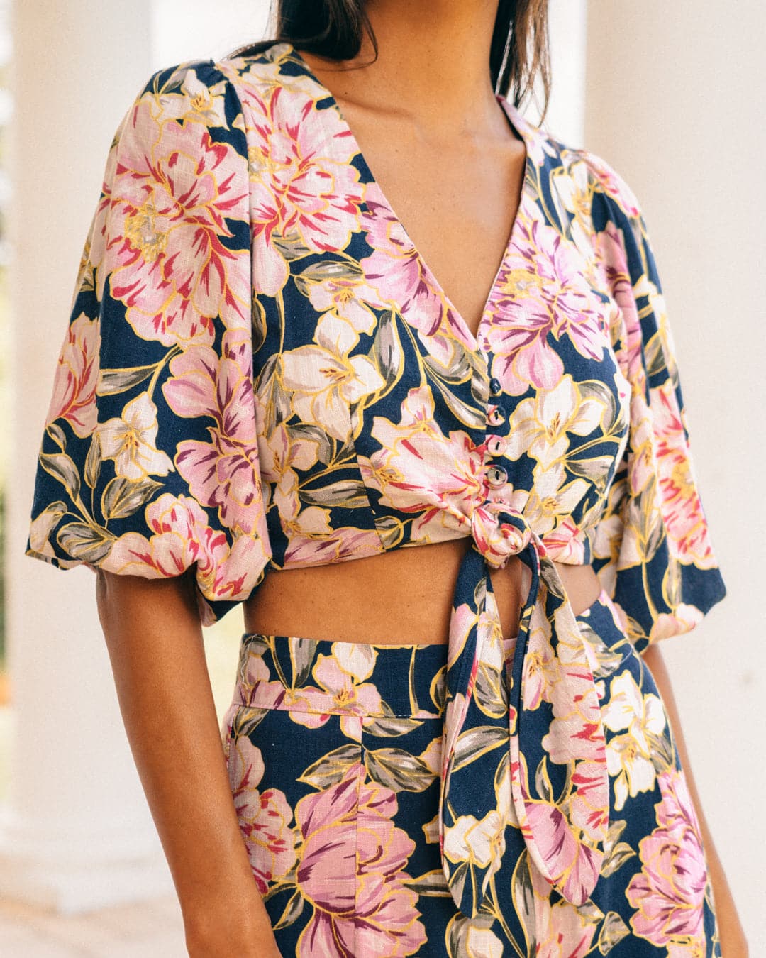 Sonya Crop Top - Karlie Print-Sunshines Bliss