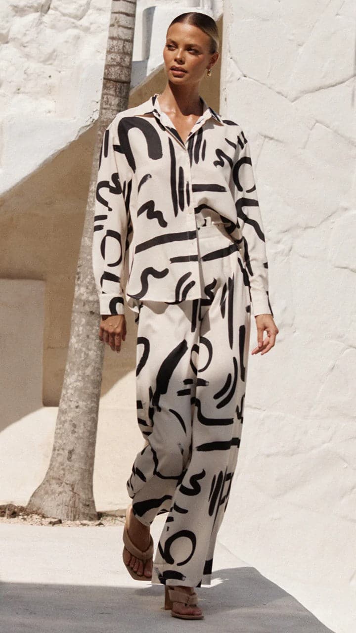 York Pant - Sand/Black-Sunshines Bliss