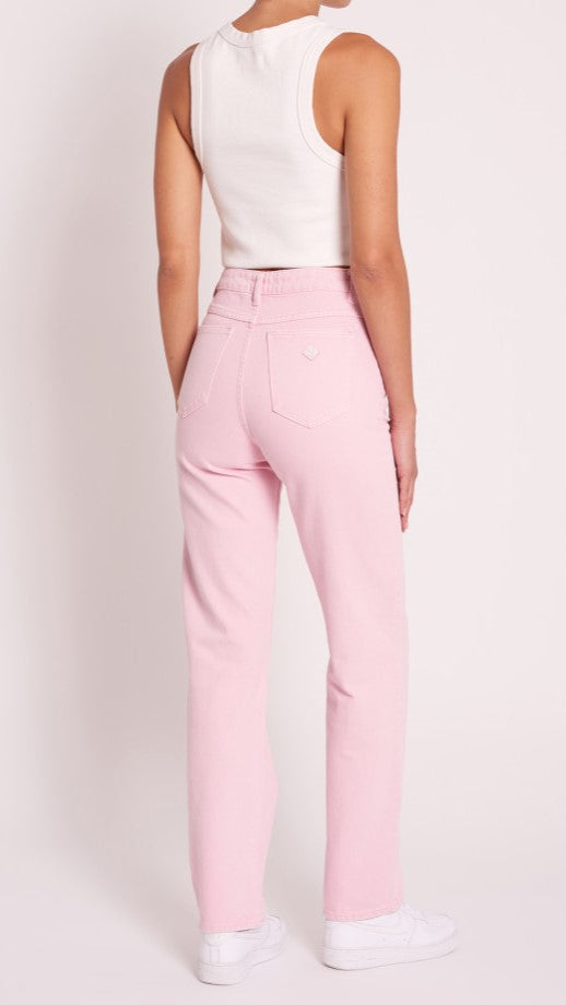 Abrand 94 High Straight Jeans - Cherry Blossom-Sunshines Bliss