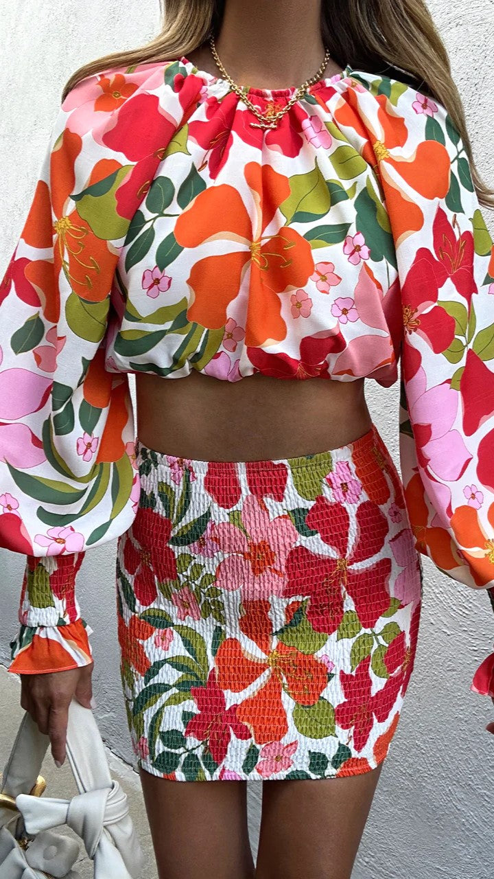 Nelda Top - Floral-Sunshines Bliss