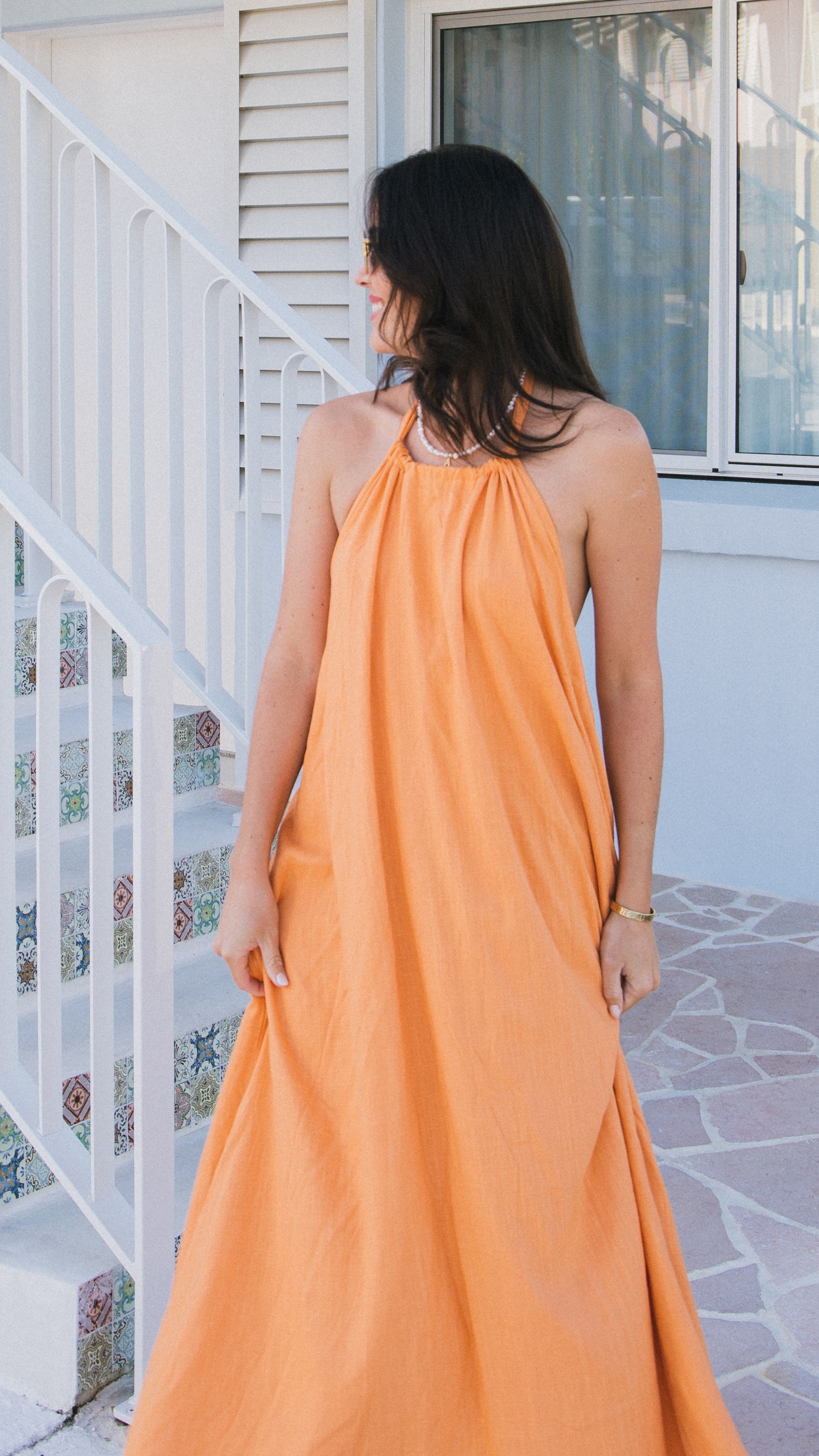 Tamra Maxi Dress - Sunset Orange-Sunshines Bliss