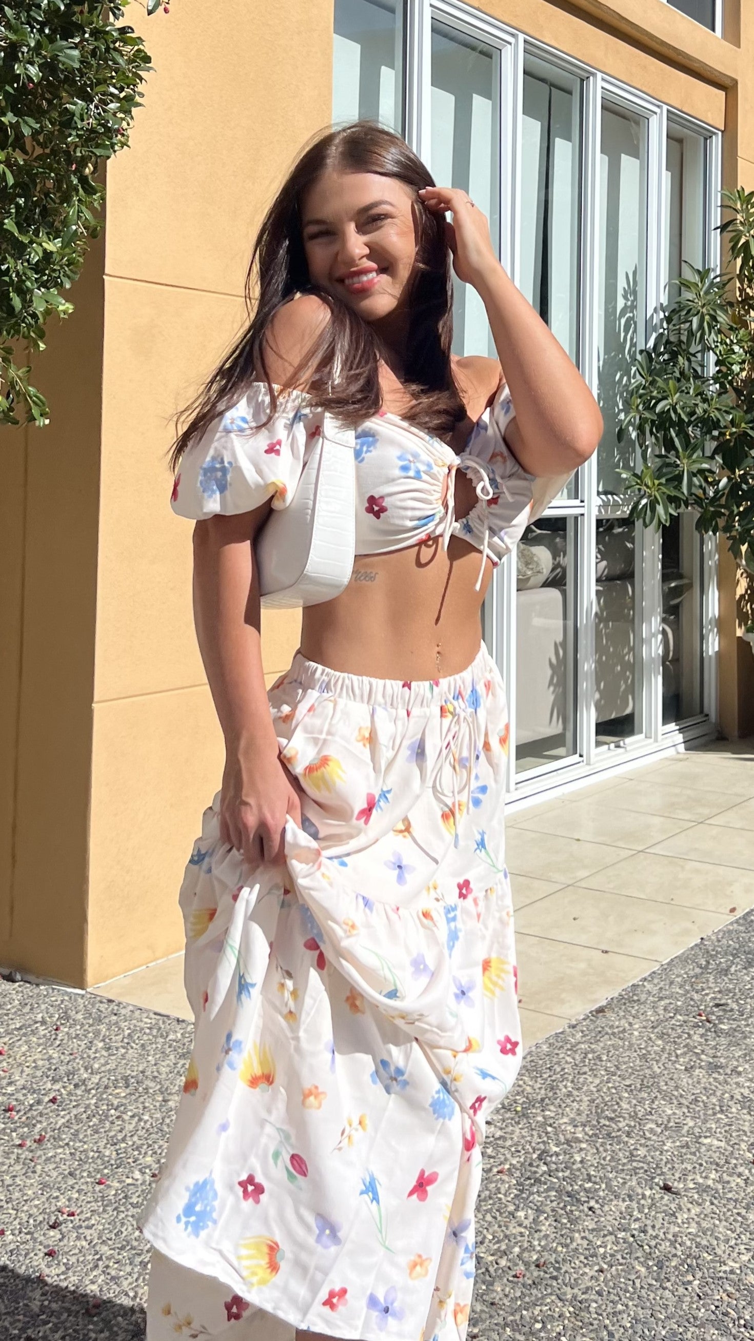 Jasmine Maxi Skirt - Blooms-Sunshines Bliss