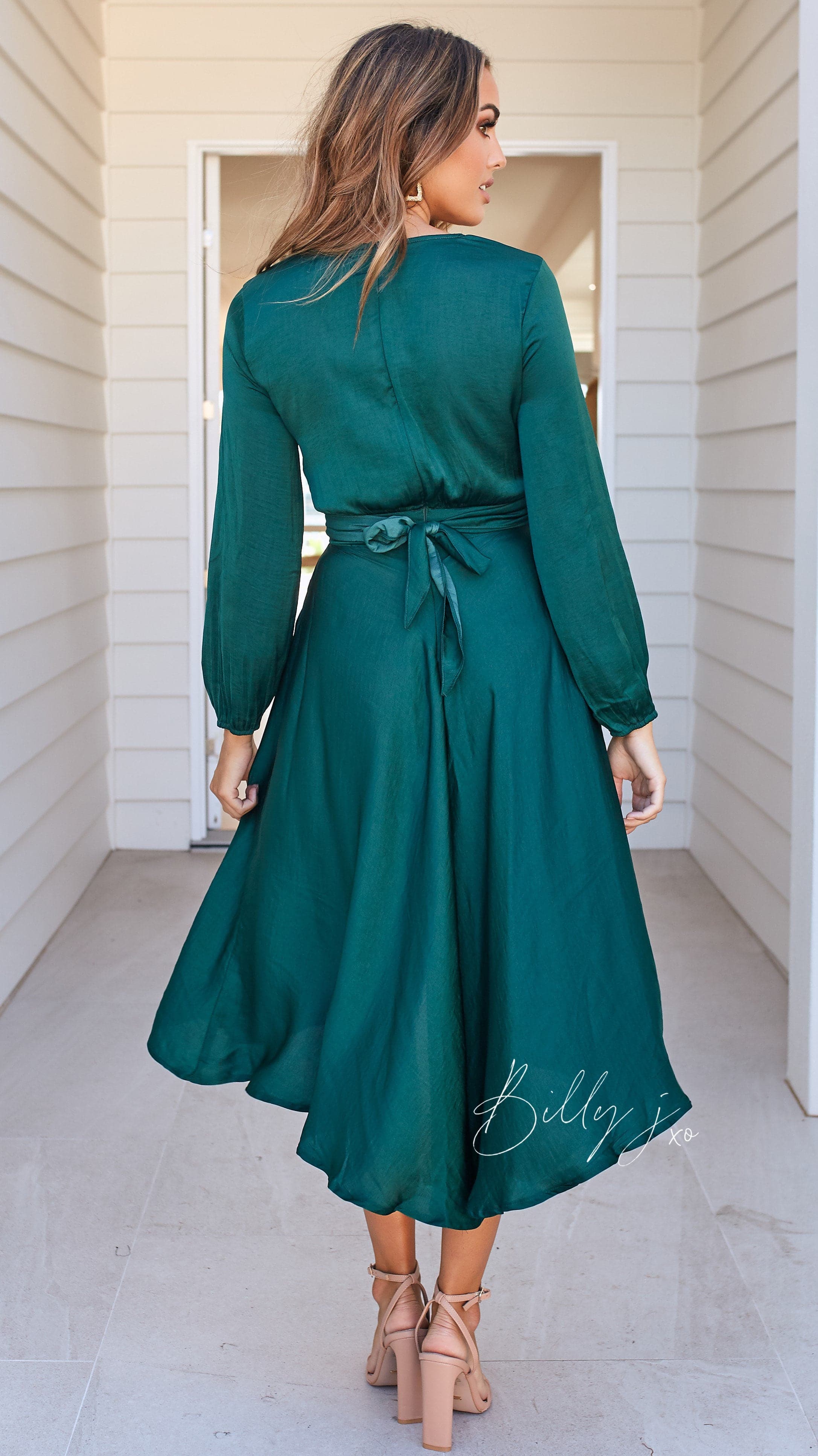 Starry Nights Dress - Emerald-Sunshines Bliss