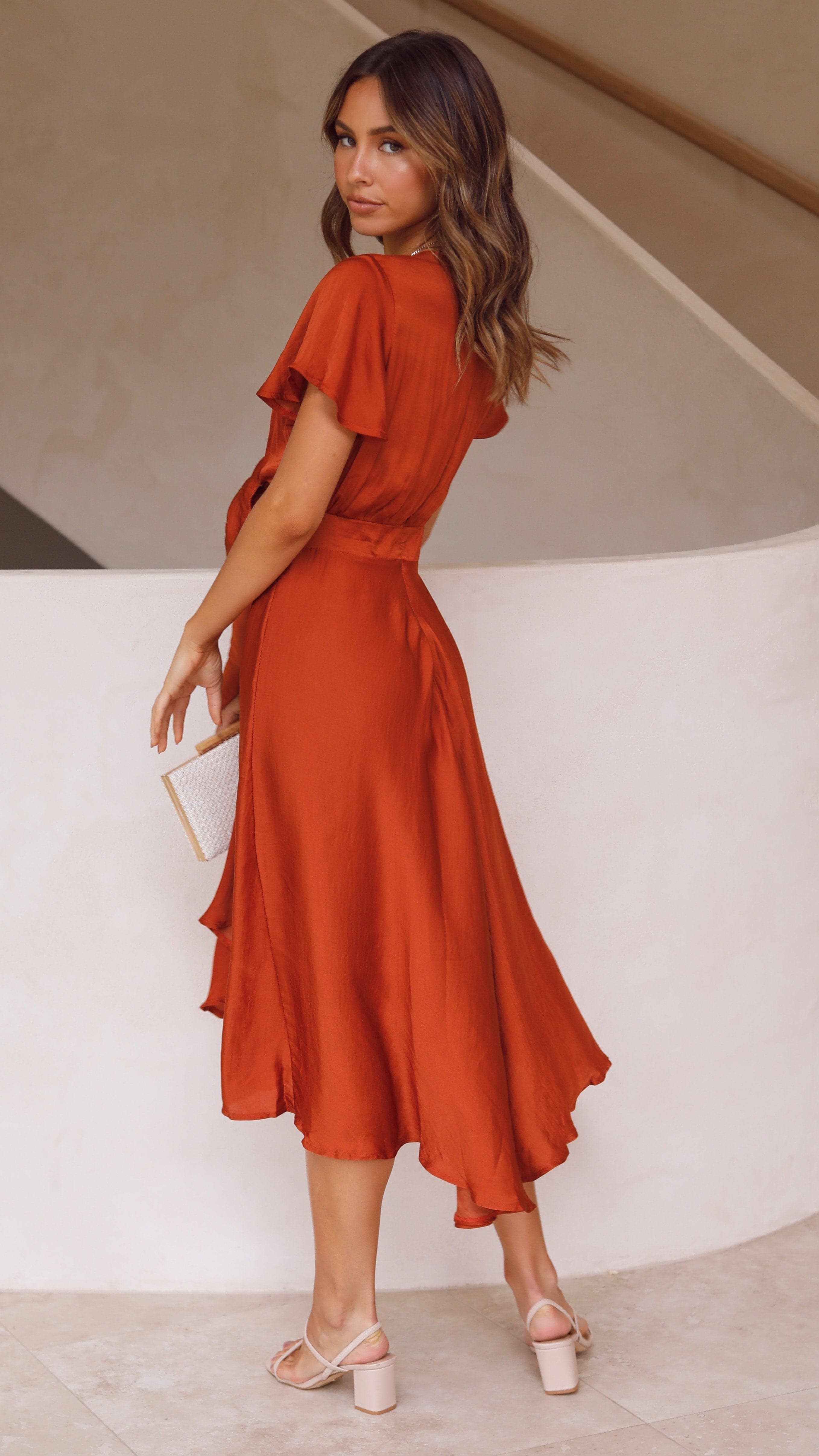 Sunny Daze Dress - Rust-Sunshines Bliss