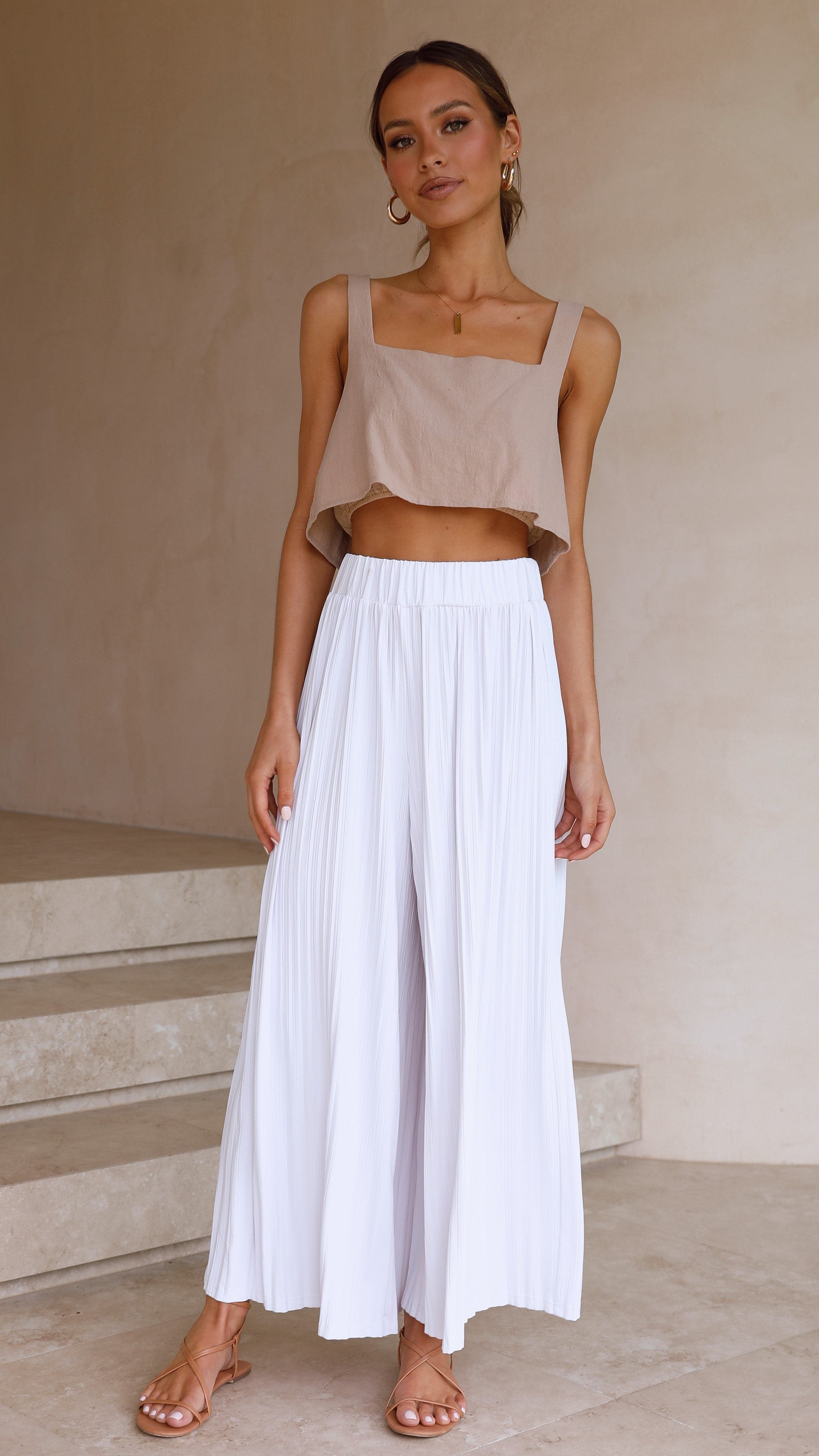 Loyal Heart Culottes - White-Sunshines Bliss