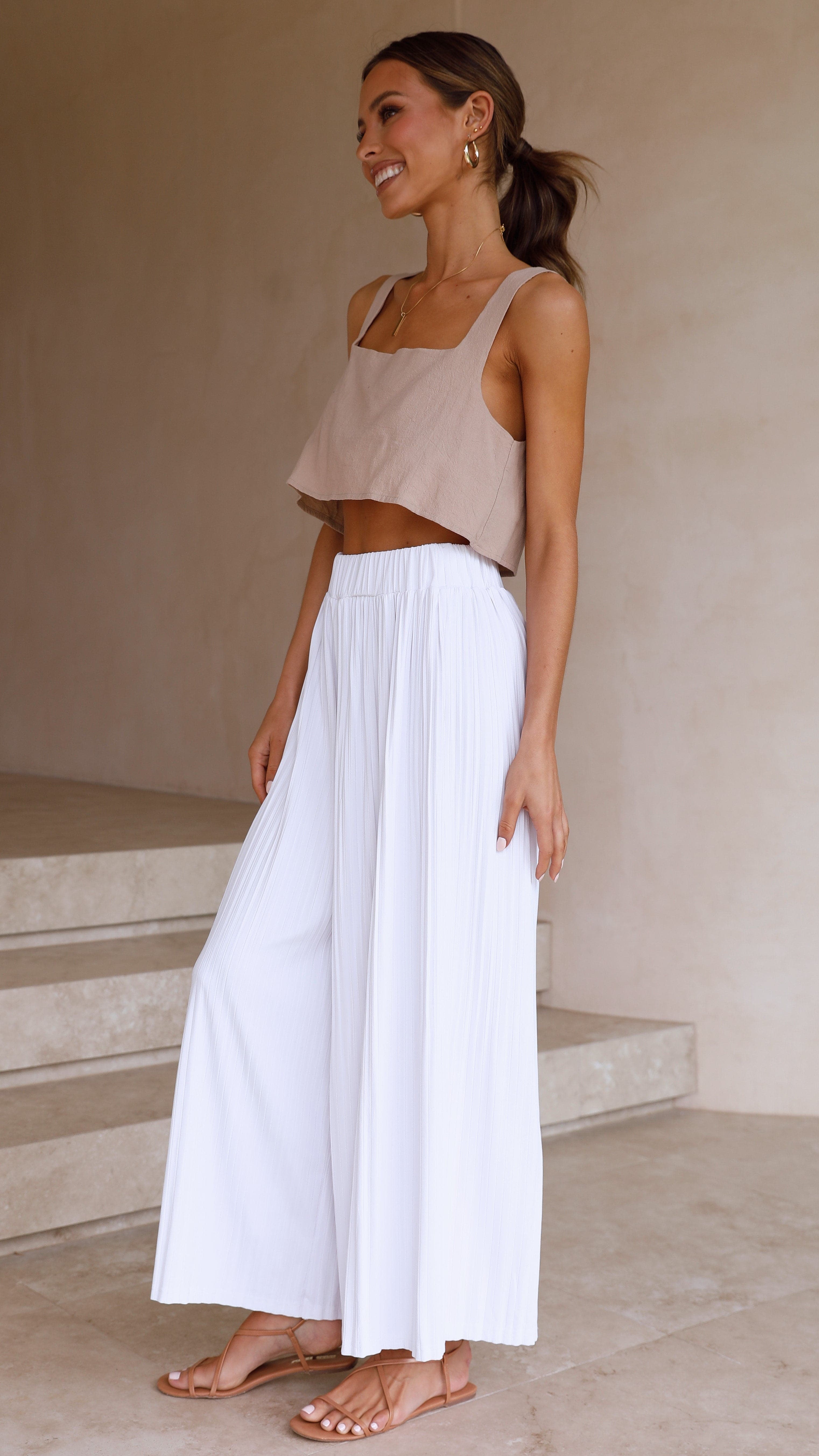 Loyal Heart Culottes - White-Sunshines Bliss
