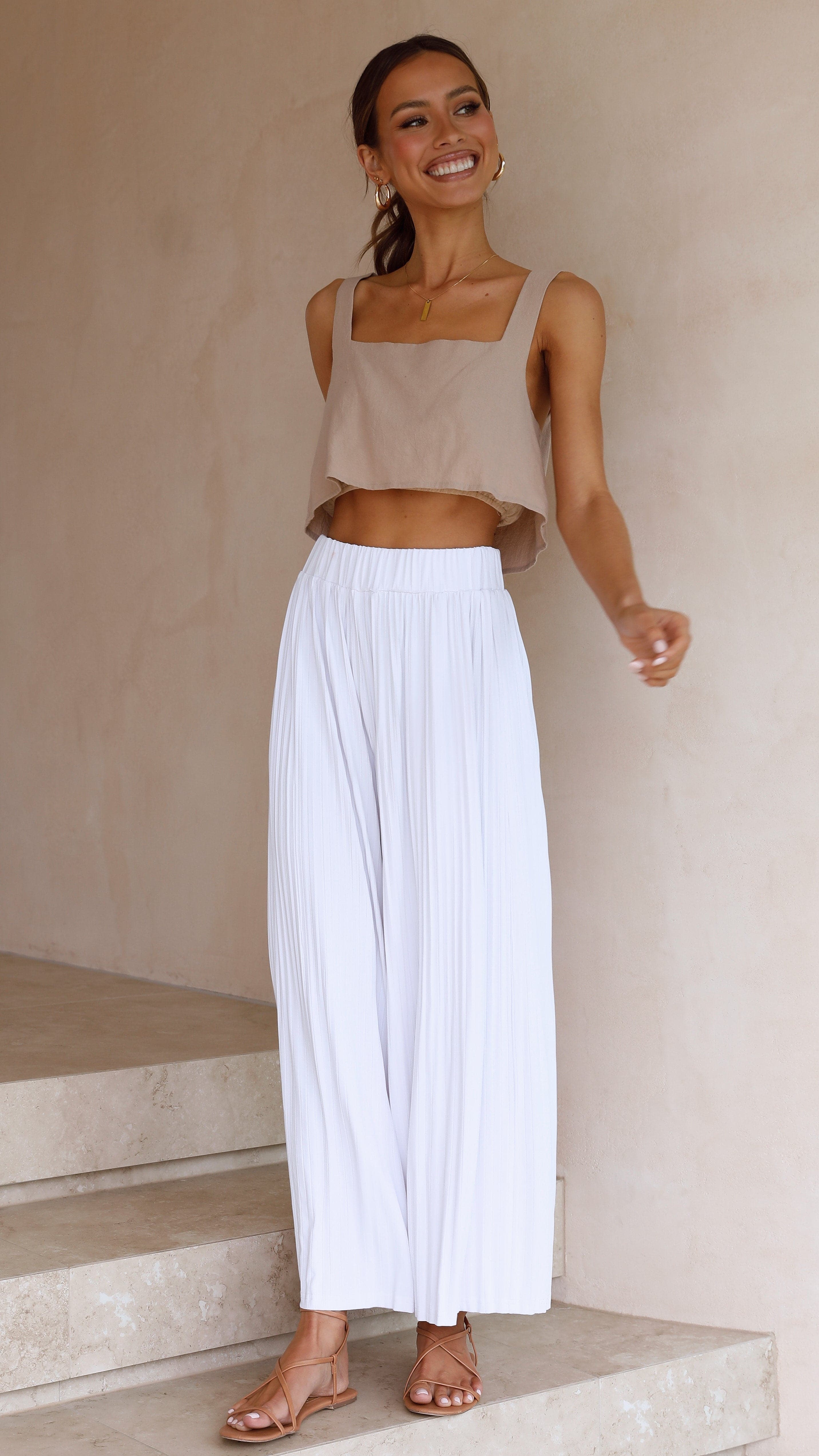 Loyal Heart Culottes - White-Sunshines Bliss