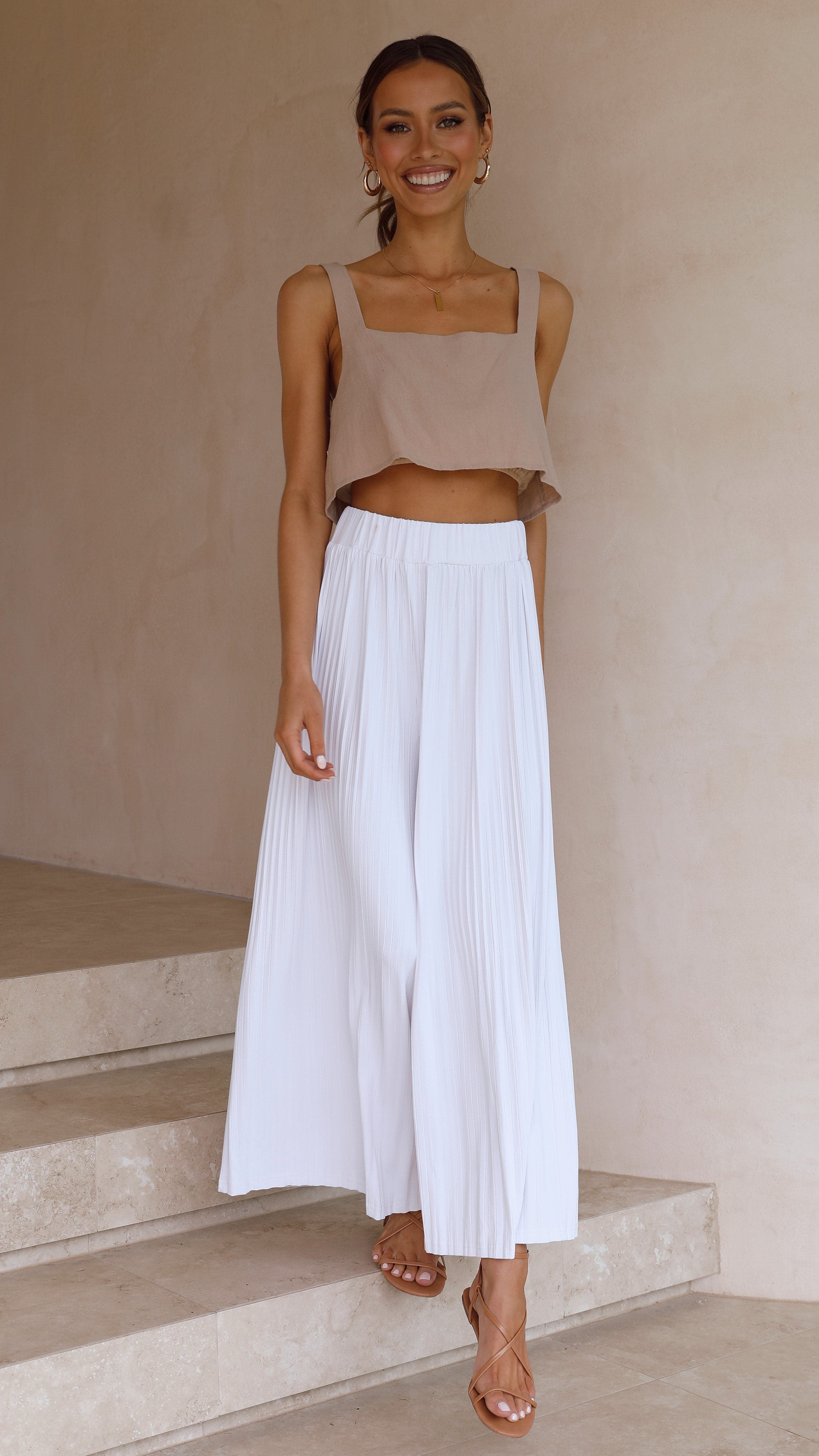 Loyal Heart Culottes - White-Sunshines Bliss
