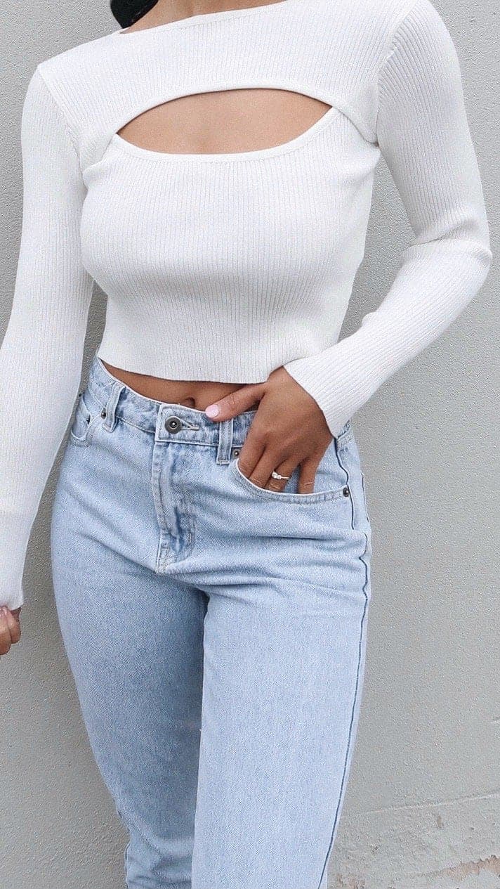 Jasmine Top - White-Sunshines Bliss