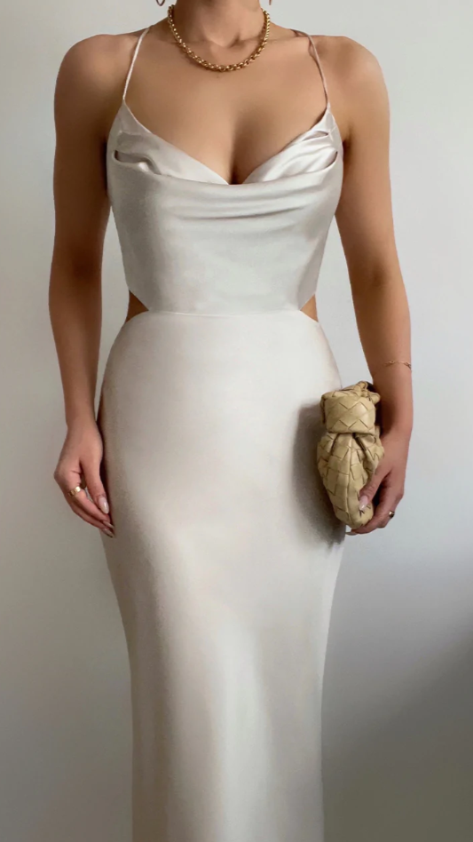 Charis Slip Dress - Champagne-Sunshines Bliss