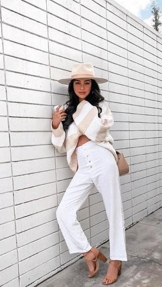 Cruz Pants - White-Sunshines Bliss