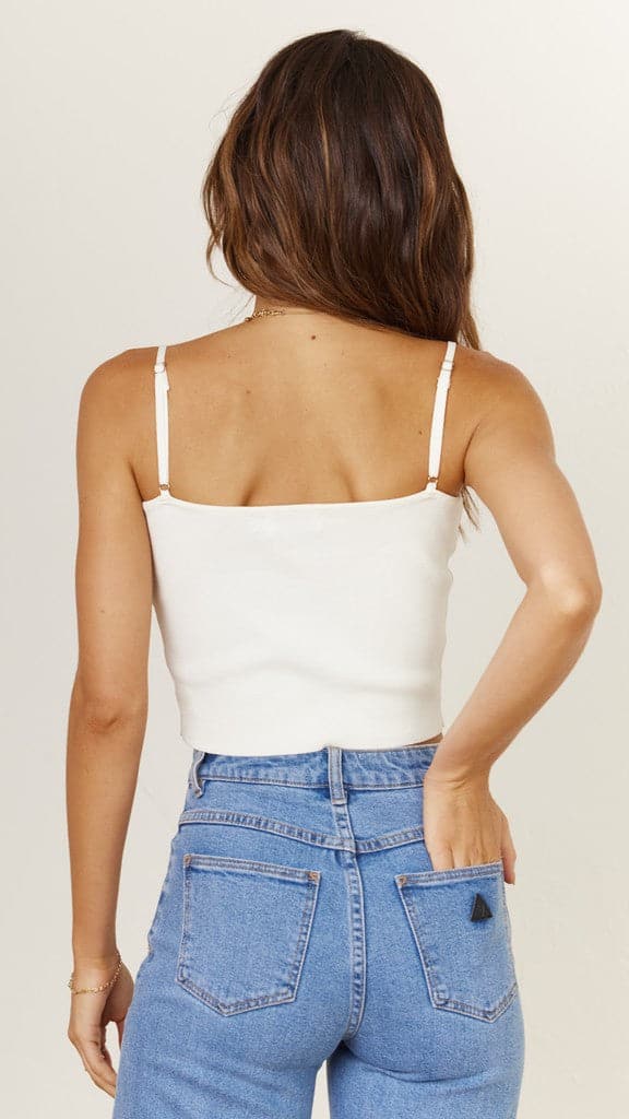 Suncatcher Top - White-Sunshines Bliss