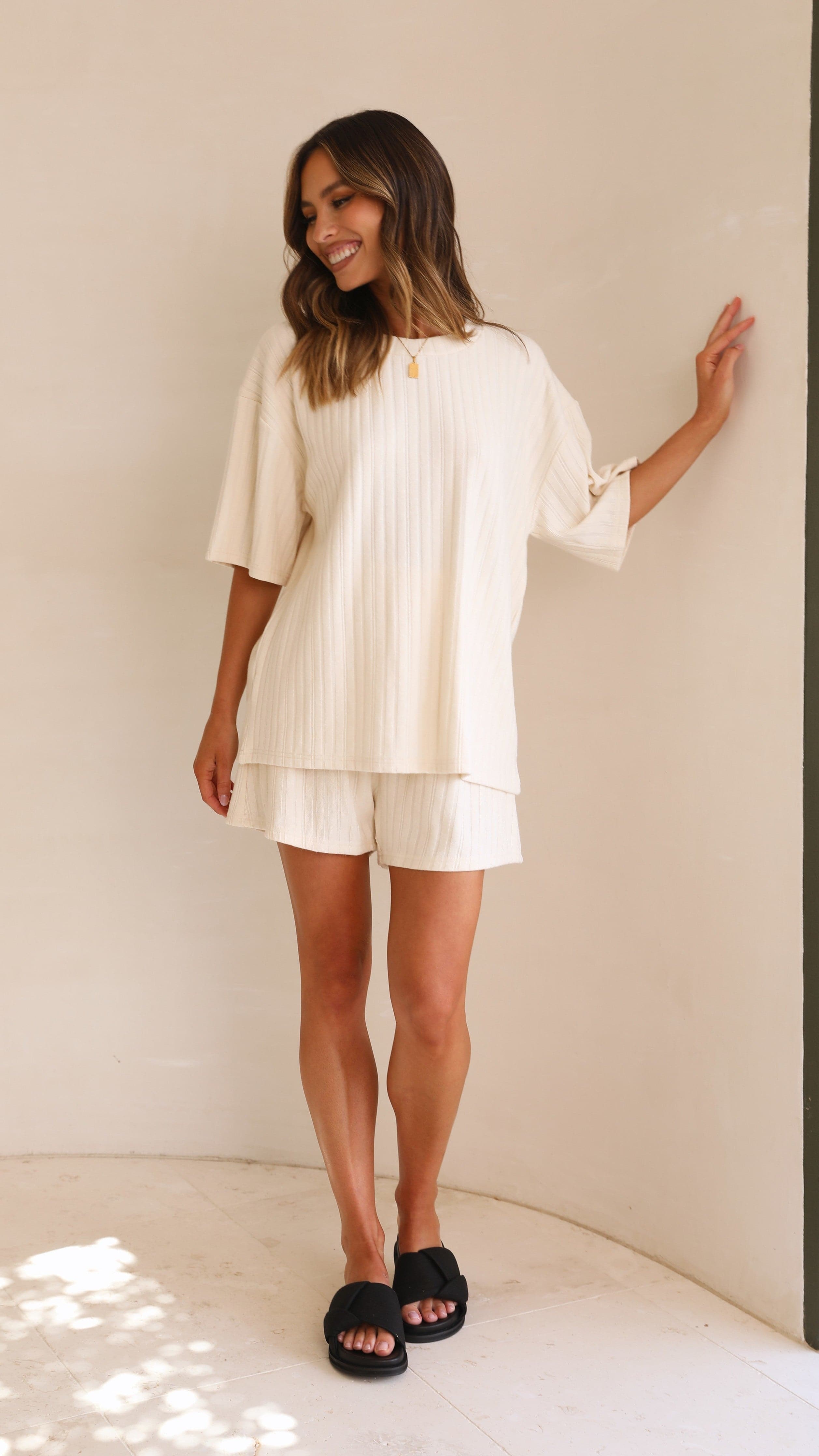 Jessica Tee - Cream-Sunshines Bliss