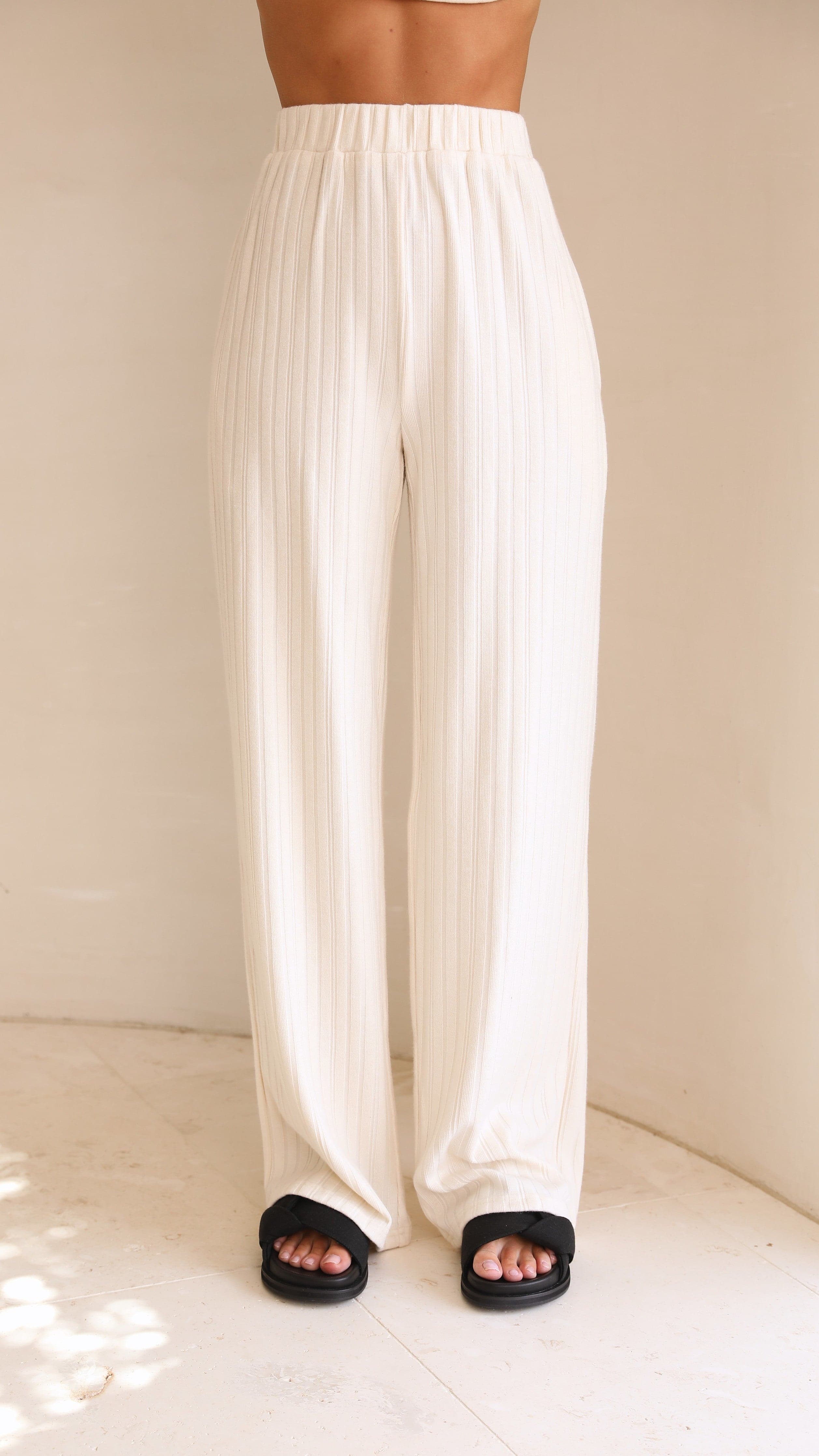 Jolina Pants - Cream-Sunshines Bliss